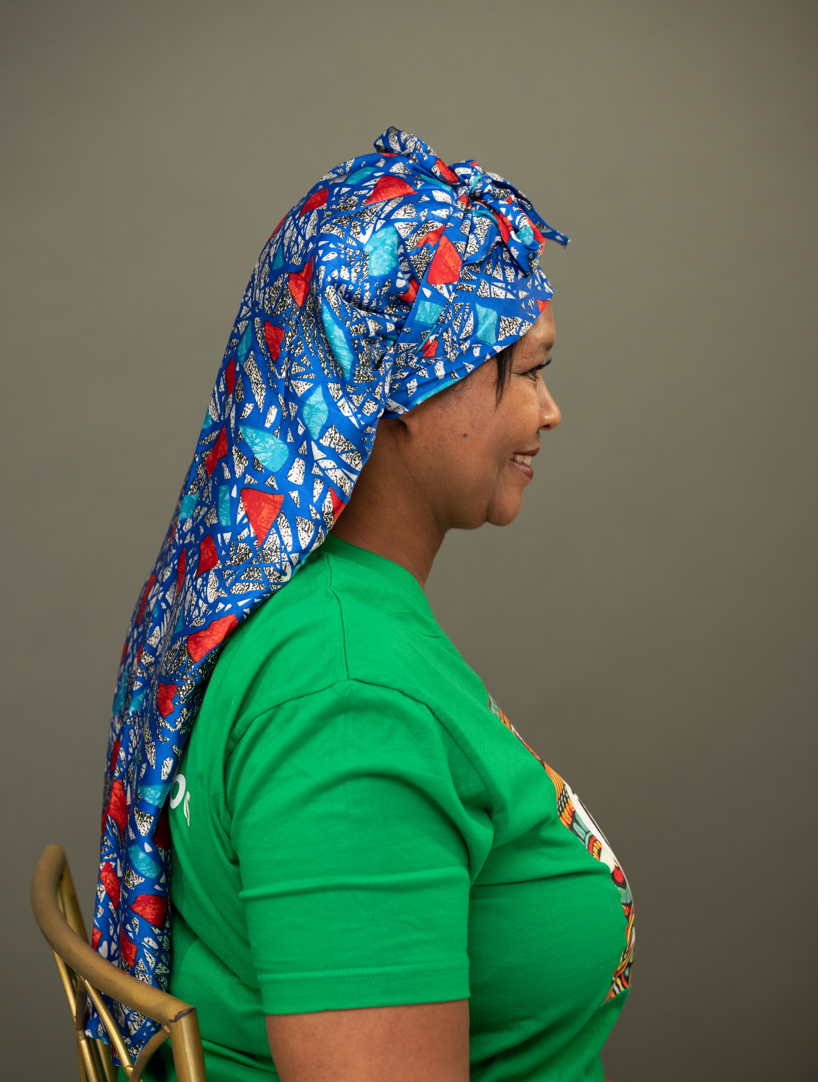 Ankara Long Wrap Bonnet