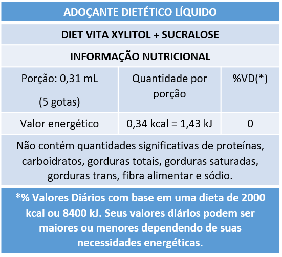 DIET VITA XYLITOL + SUCRALOSE