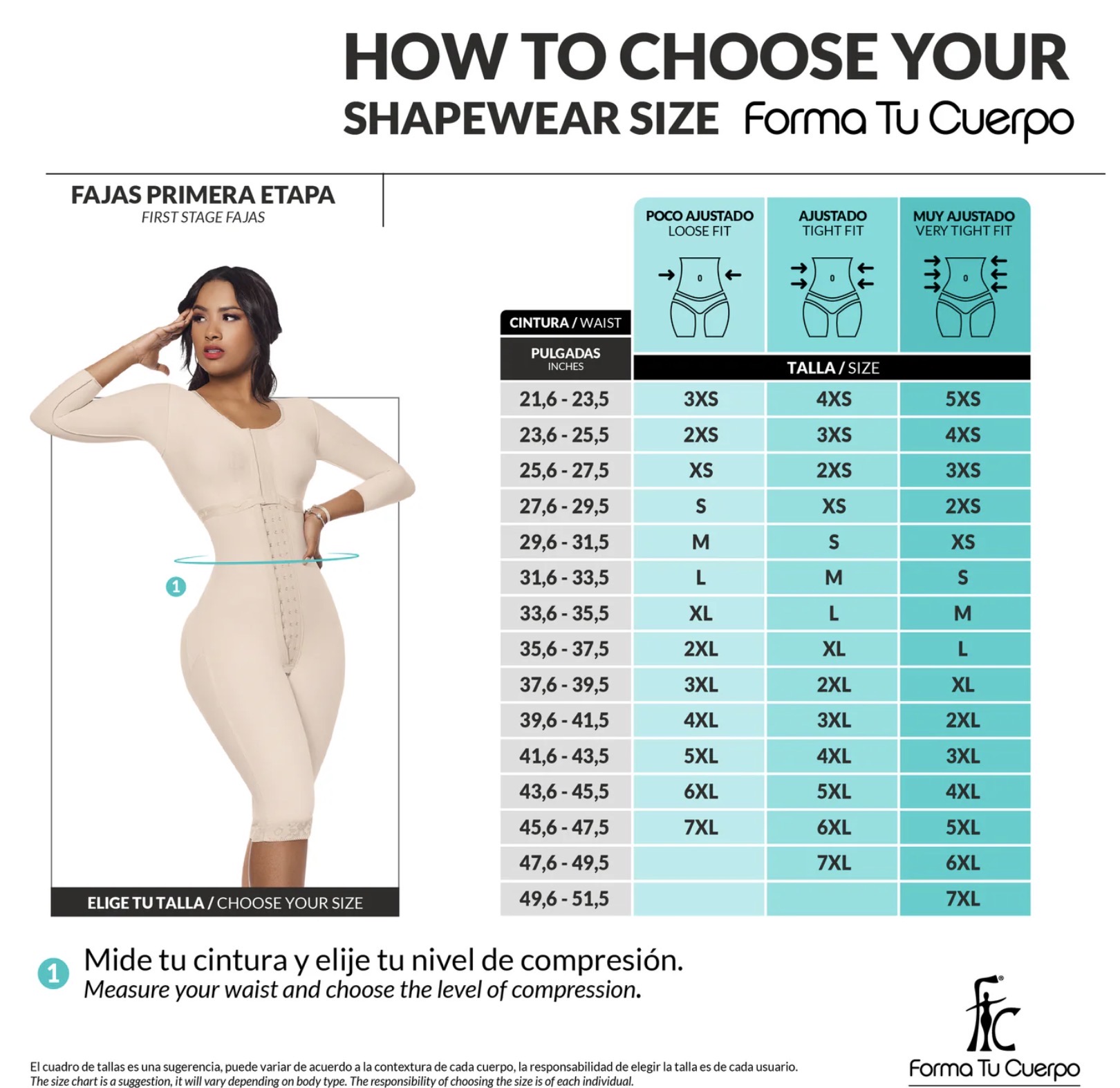 Faja postoperatoria completa ( Ref. O-103 )