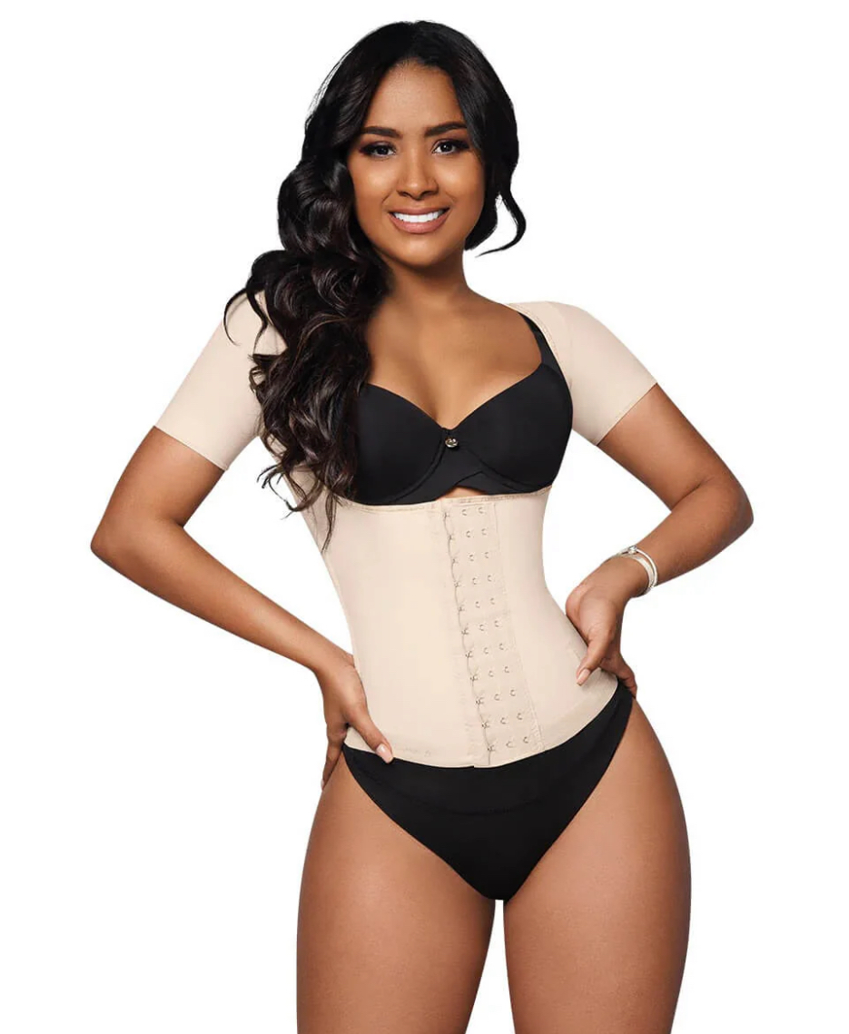 Cinturilla Colombiana con Mangas : Waist Trainer con Posture Control ( Ref. O-062 / O-066)