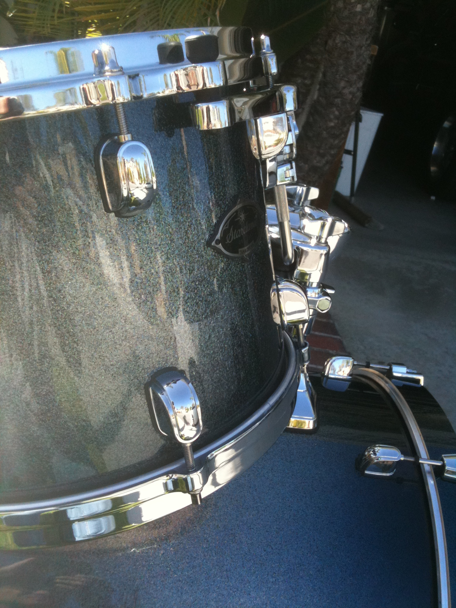 Tama Birch Bubinga Blue Lacquer Sparkle
