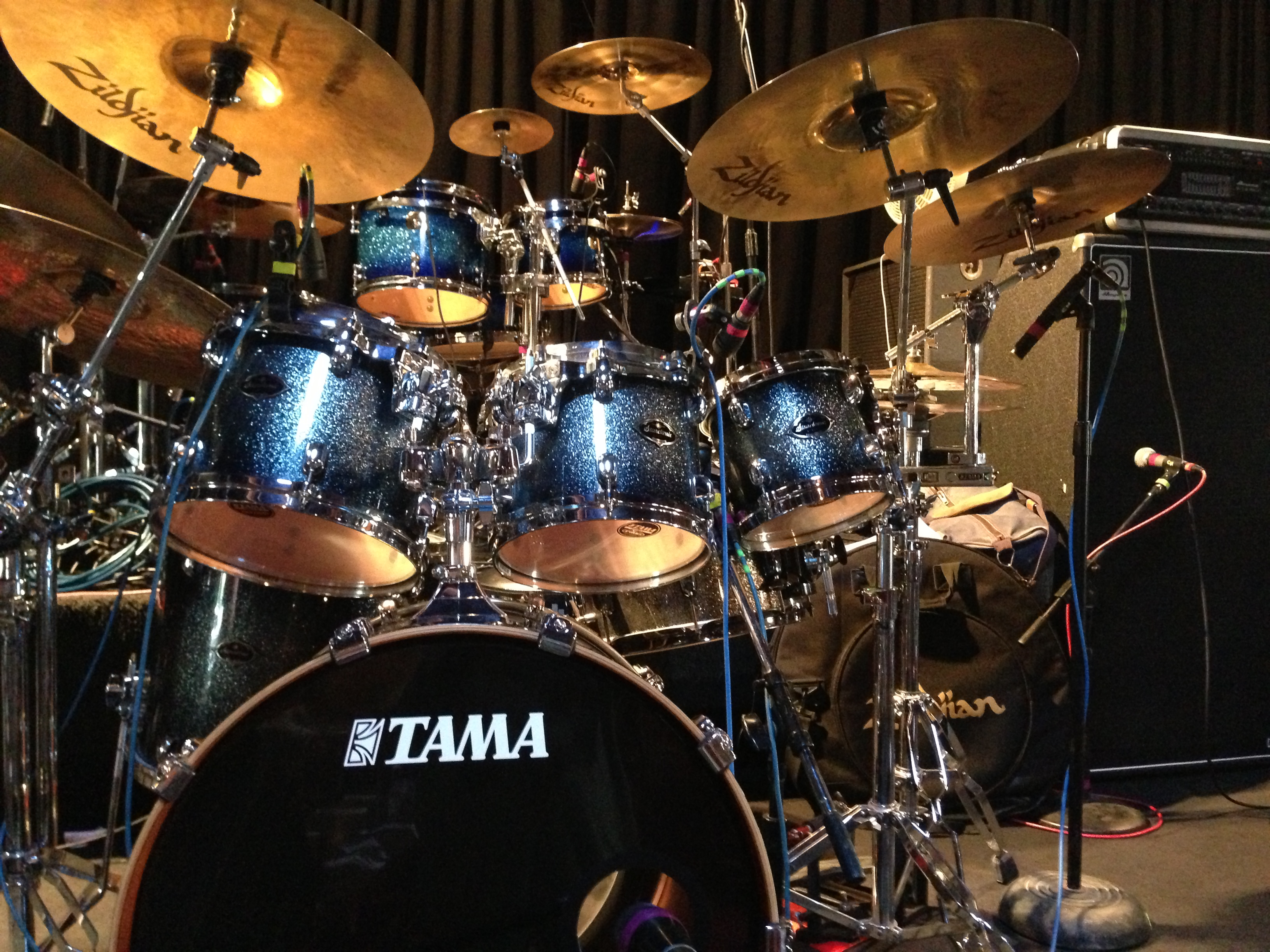 Tama Birch Bubinga Blue Lacquer Sparkle