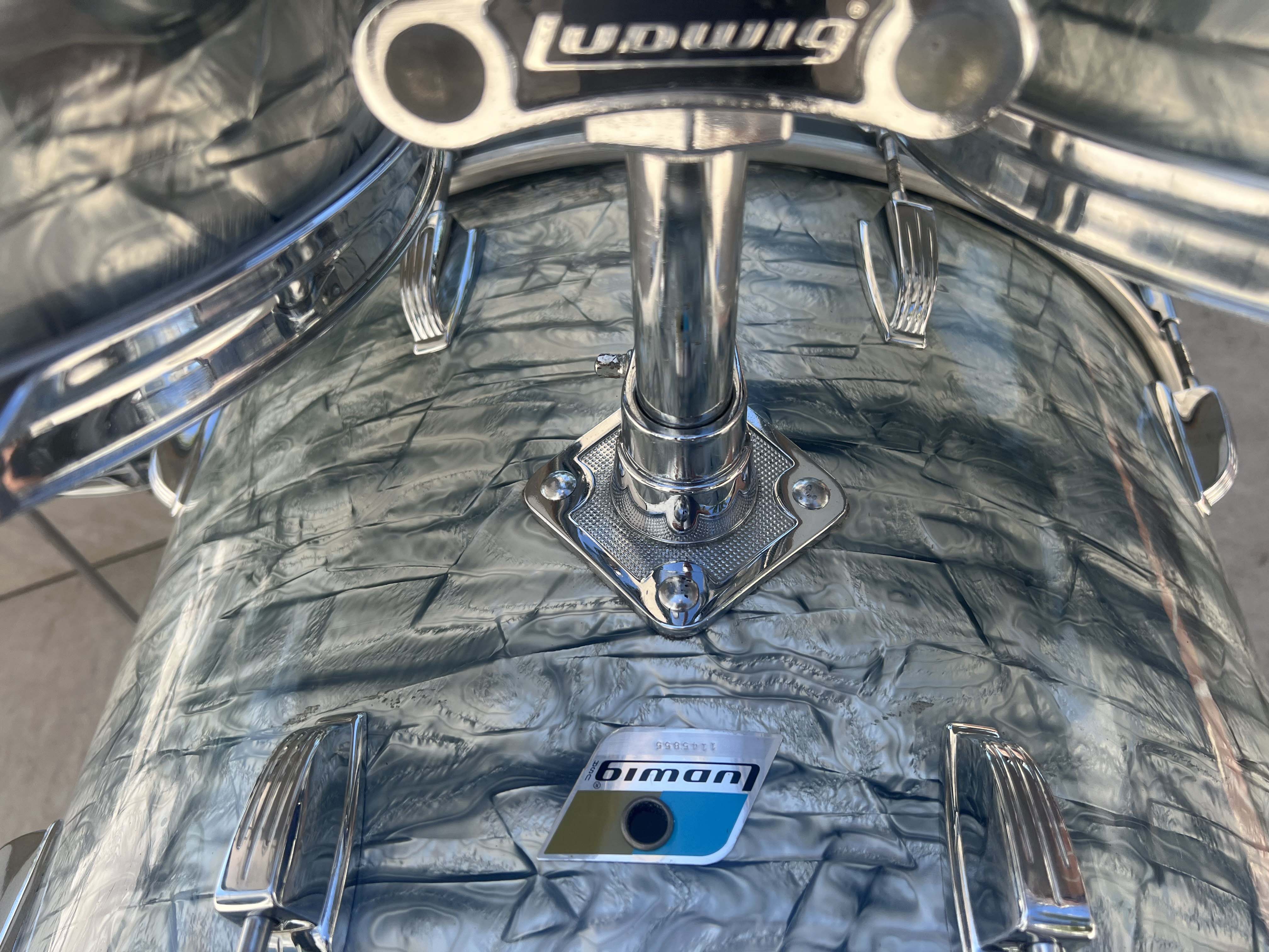 Ludwig 70's 3-Ply Sky Blue Marine Pearl Restoration