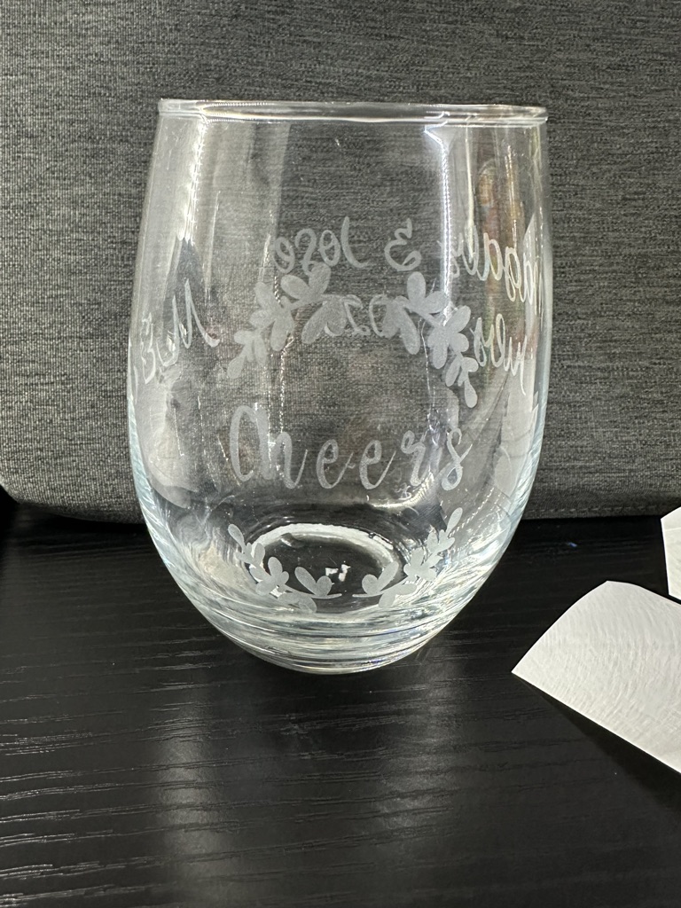 Etched Glass Cups