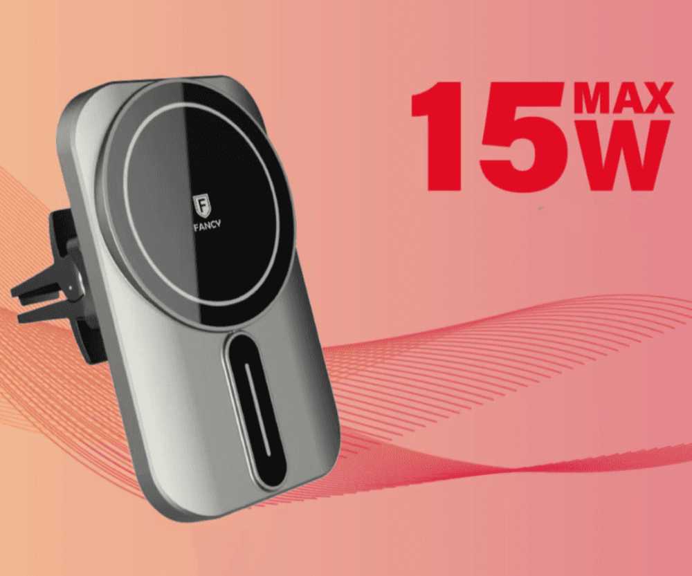 Suporte Veicular Carregador Wireless Com MagSafe 15W Fancy - CW02 