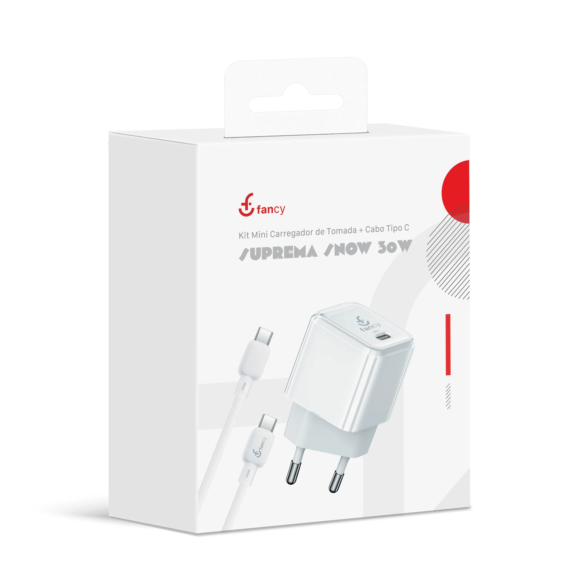KIT CARREGADOR GAN TURBO PD 30W - PD30N