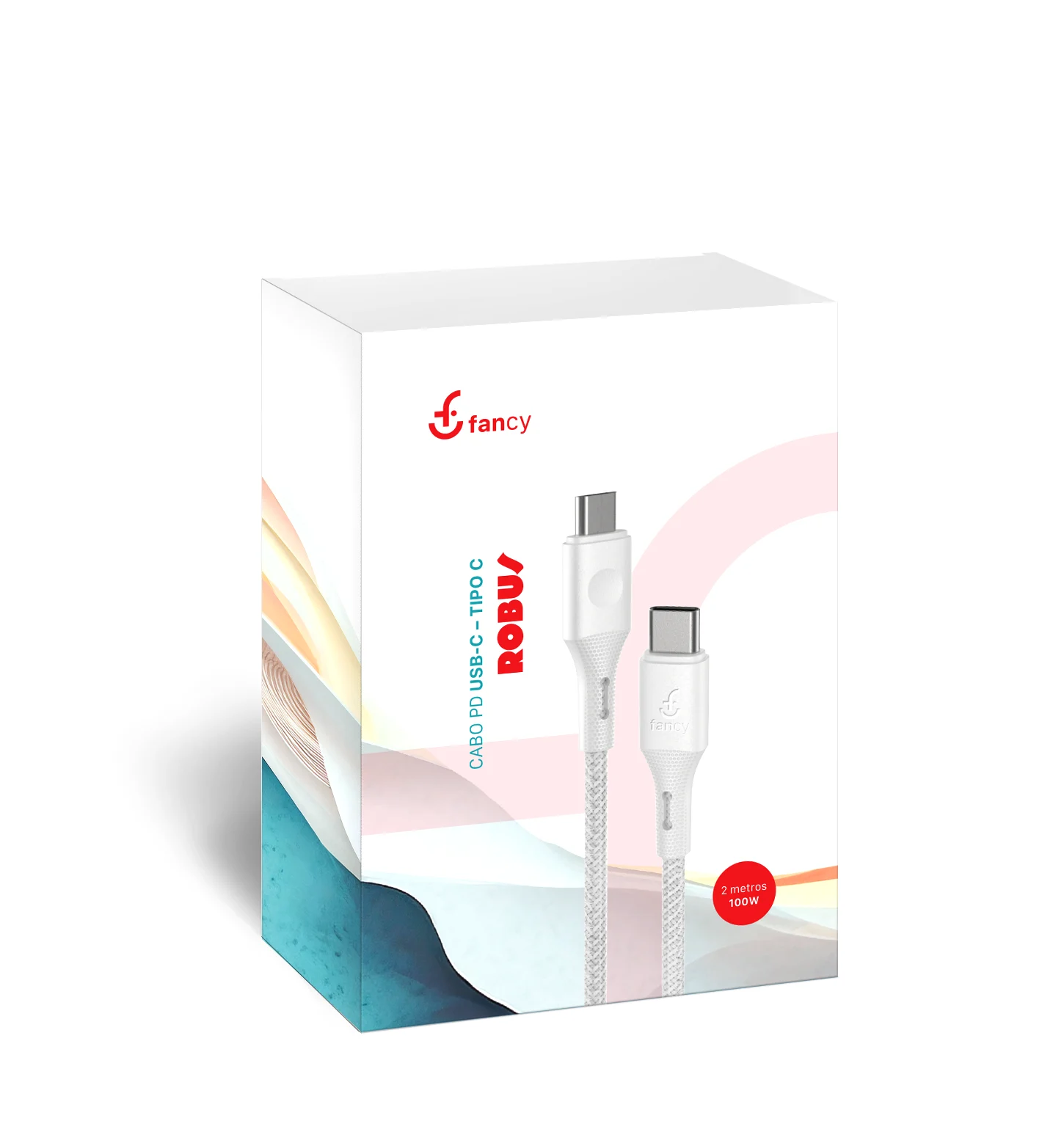 ICE SERIES CTC200 - Cabo USB-C para Tipo C 60W de Potência Fancy