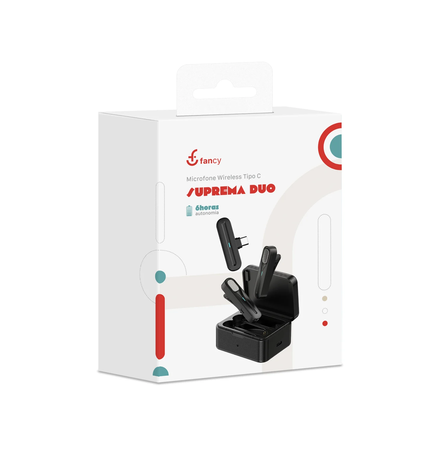 MFC2 - Microfone de Lapela sem Fio Tipo C