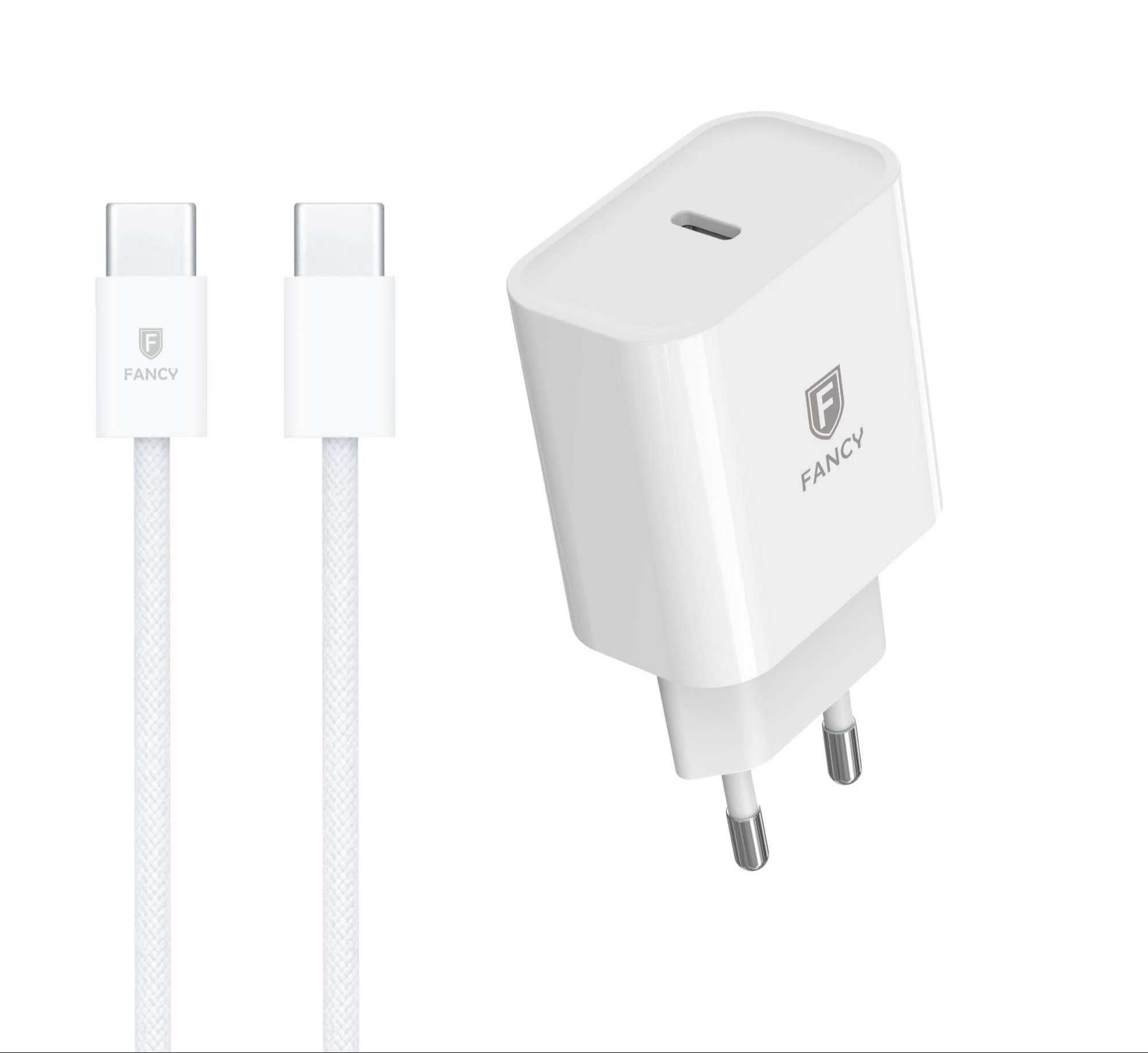 PD15 - Kit Carregador Tomada 20w  | USB-C - Type C