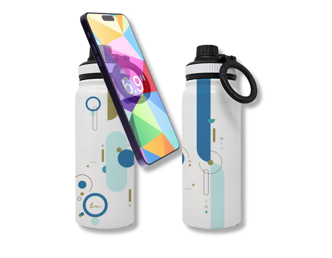 Garrafa Térmica Com Suporte Magnético para Celular 