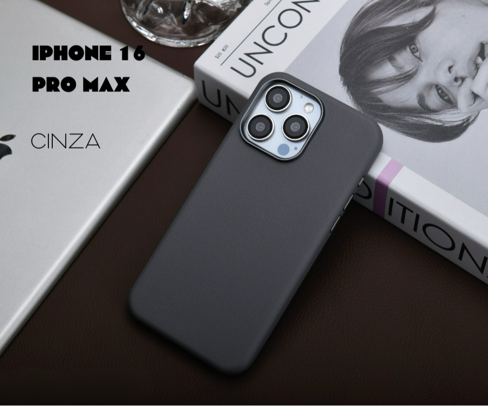 Fancy Guard - Case Luxo em Couro - MagSafe Alta Qualidade