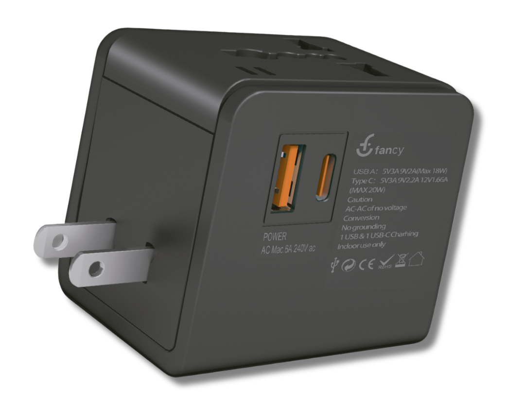 Carregador e Adaptador de Tomada Universal Suprema Mondi 20W - Fancy - AT01