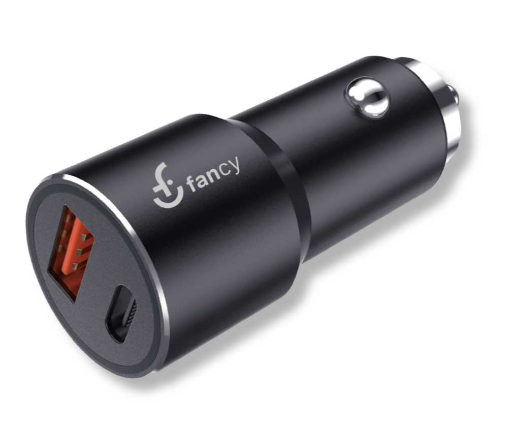 Carregador Veicular 38W USB-A + USB-C Fancy - CCK05 