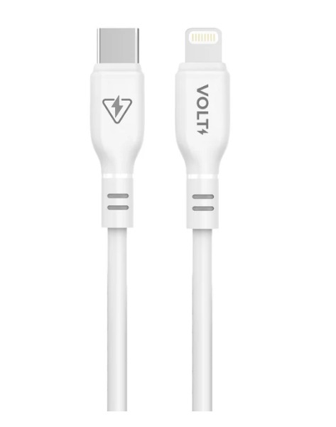 CABO FLEX PRO | Type-C X Lightning - BRANCO | FCL15WH