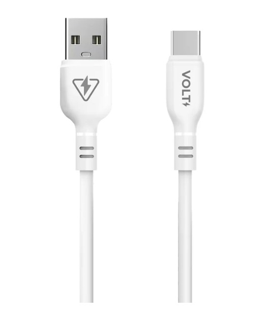 CABO FLEX PRO 1 METRO | USB 2.0 TIPO C - BRANCO | FAC10WH