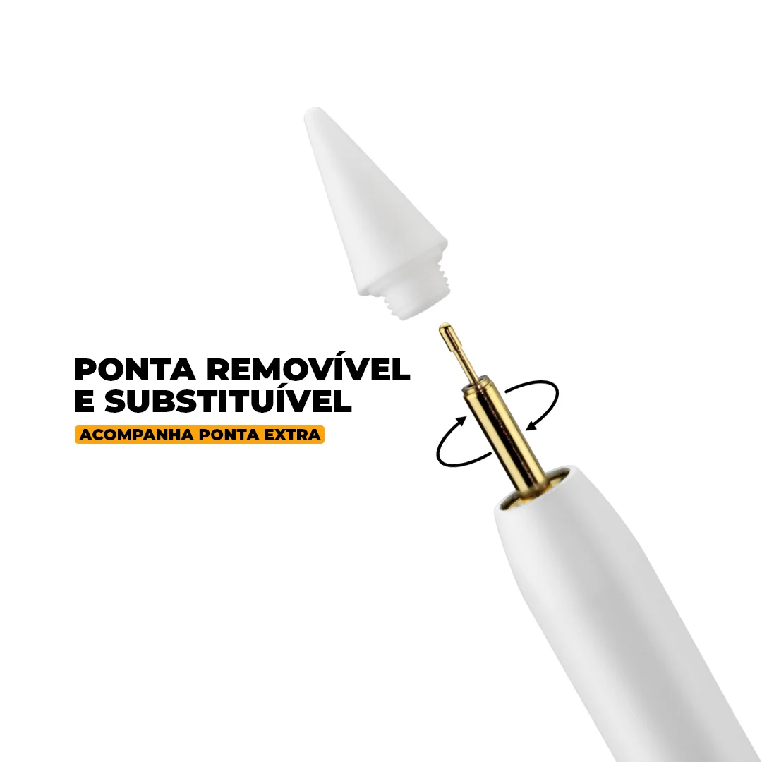 Caneta Touch Capacitiva Pro para iPad com Palm Rejection e traço adaptável - Gshield