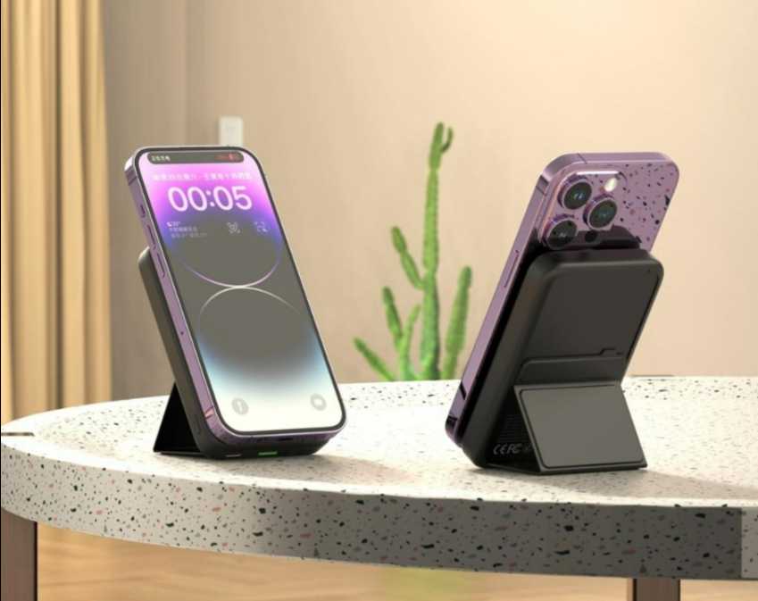 PR211 – Power Bank Turbo Magnético 10.000 mAh com Suporte