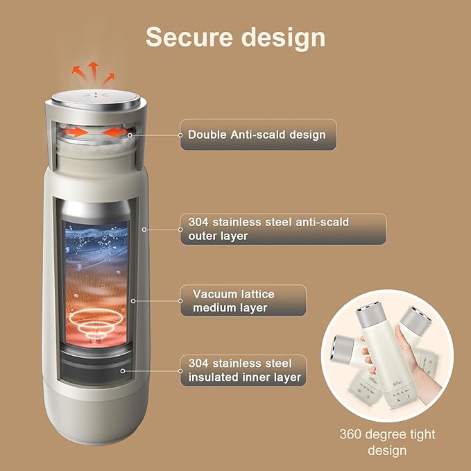 Bear Portable Fast Boil Electric Kettle