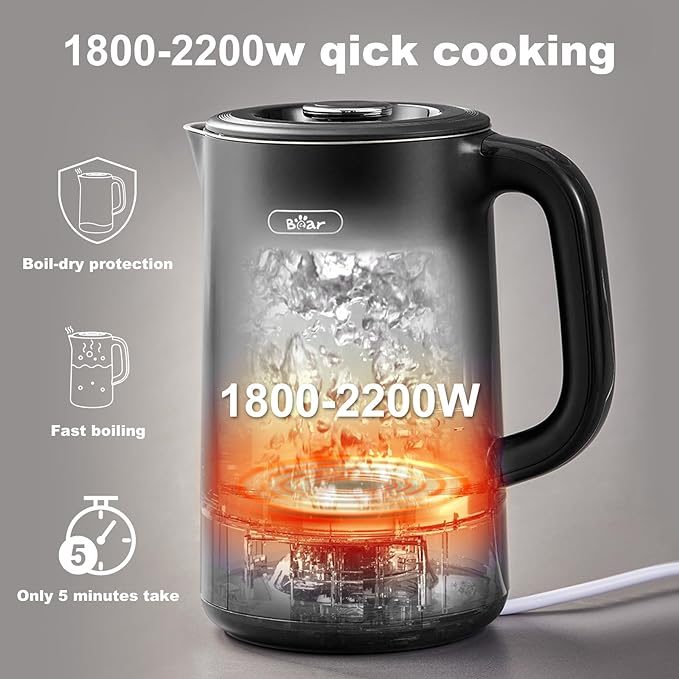Bear 1.7L Electric Kettle