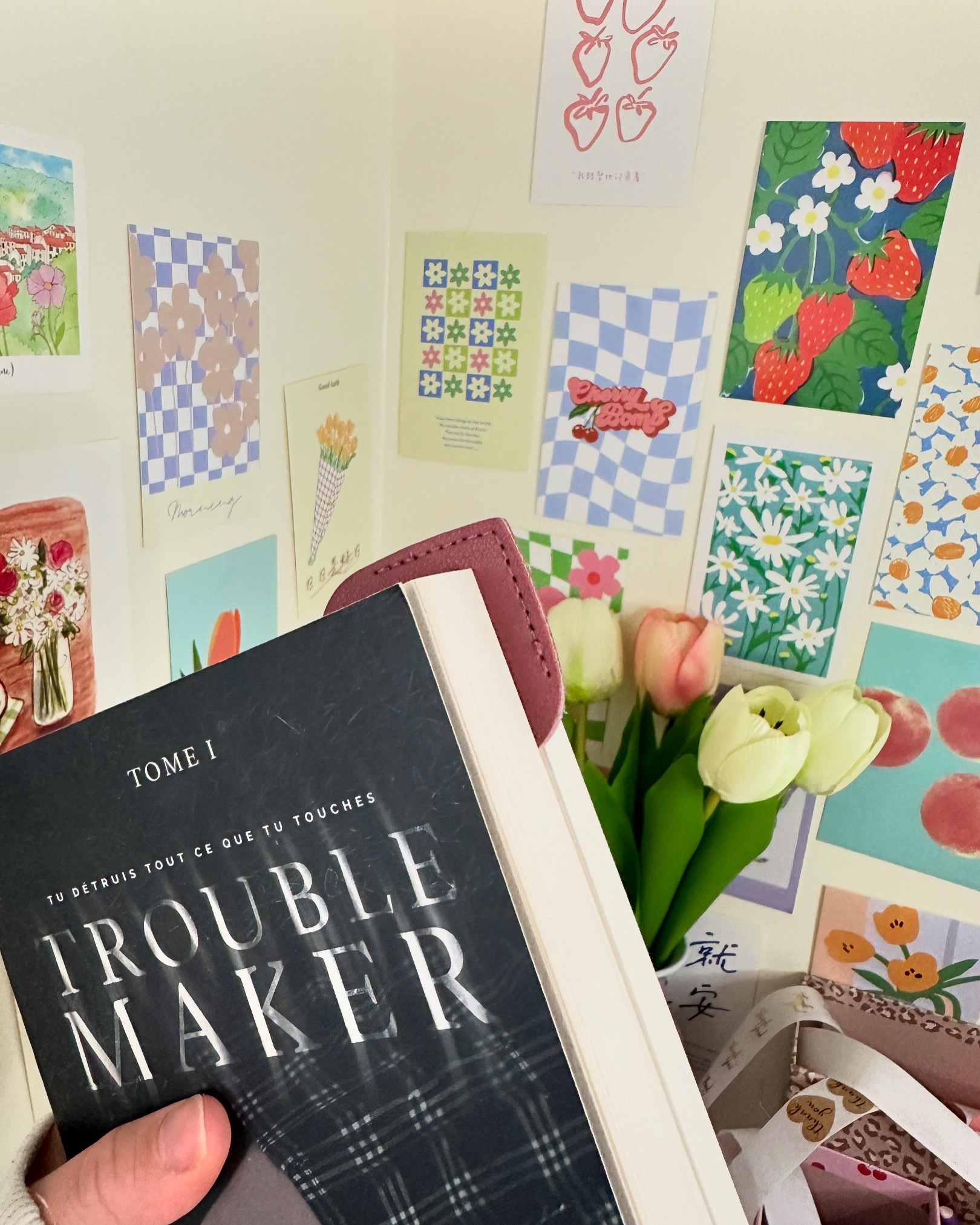 Marque page cœur 