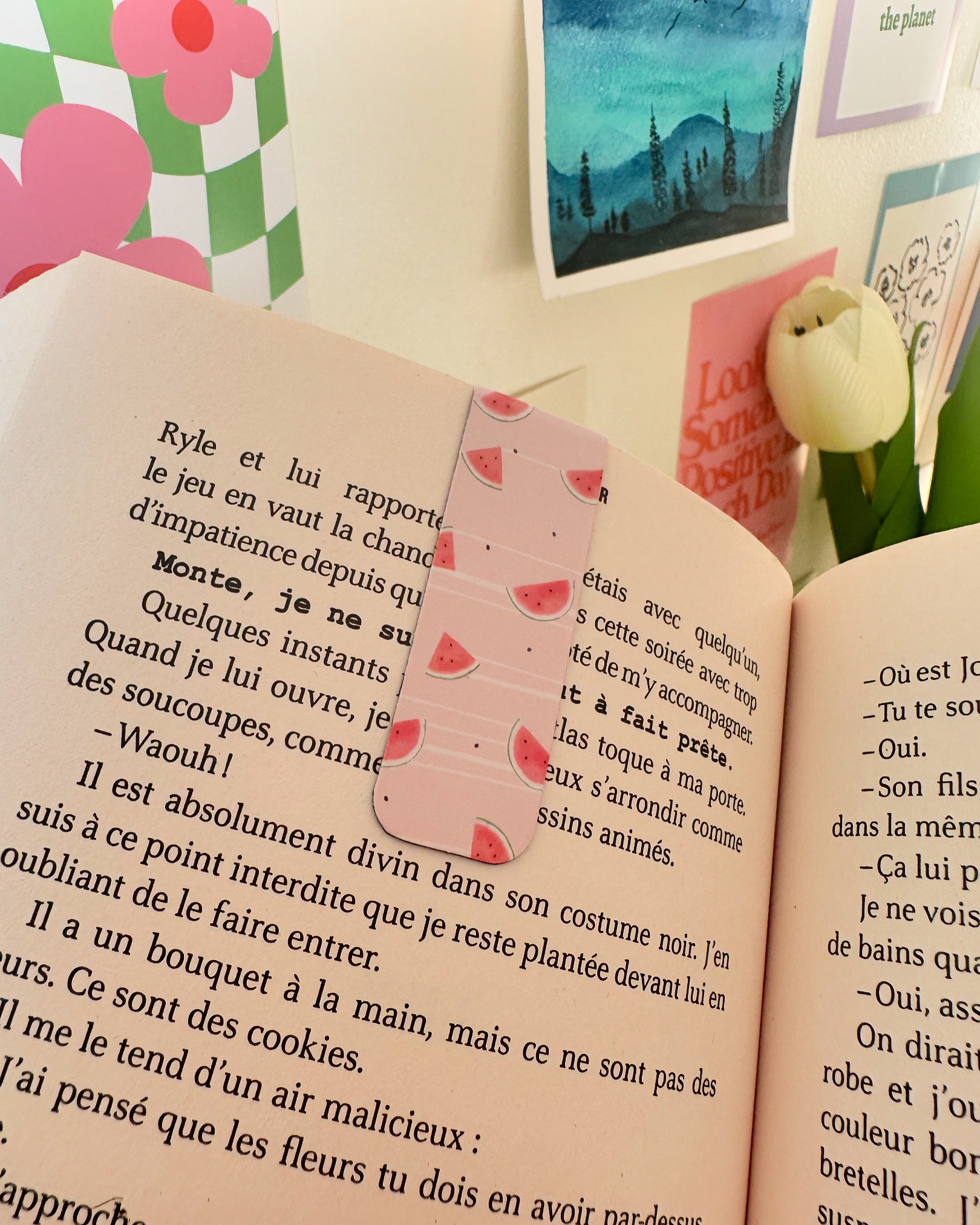 Marque page aimenté 
