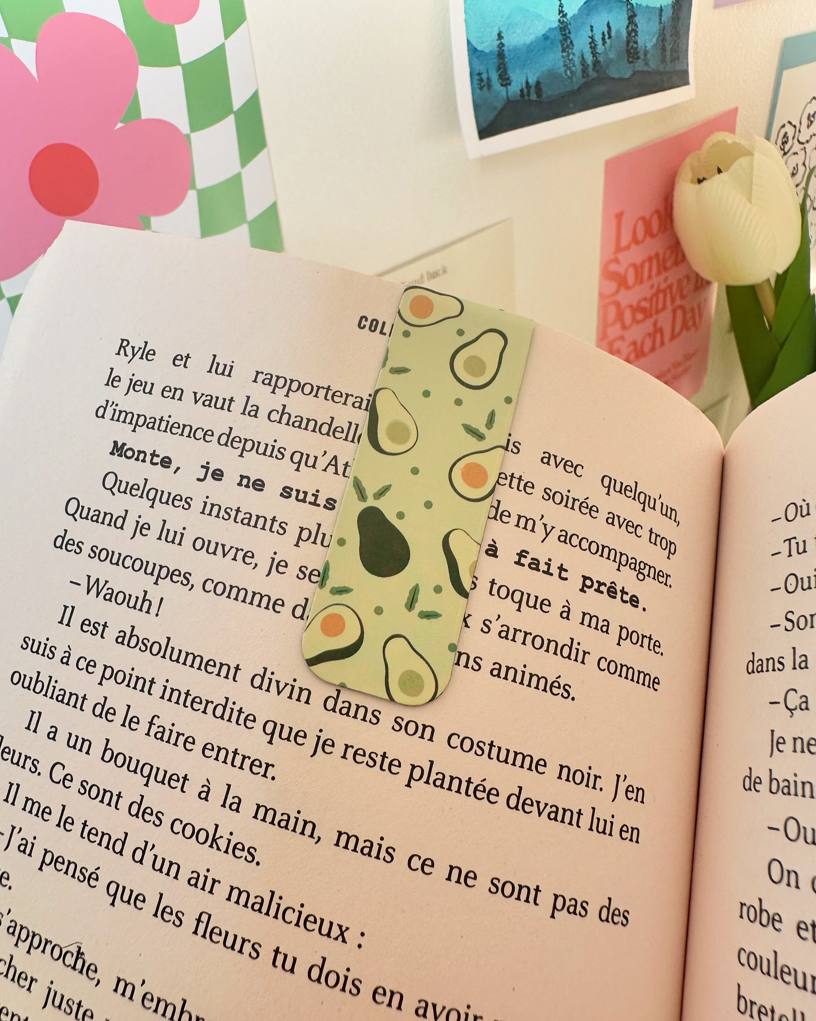 Marque page aimenté 