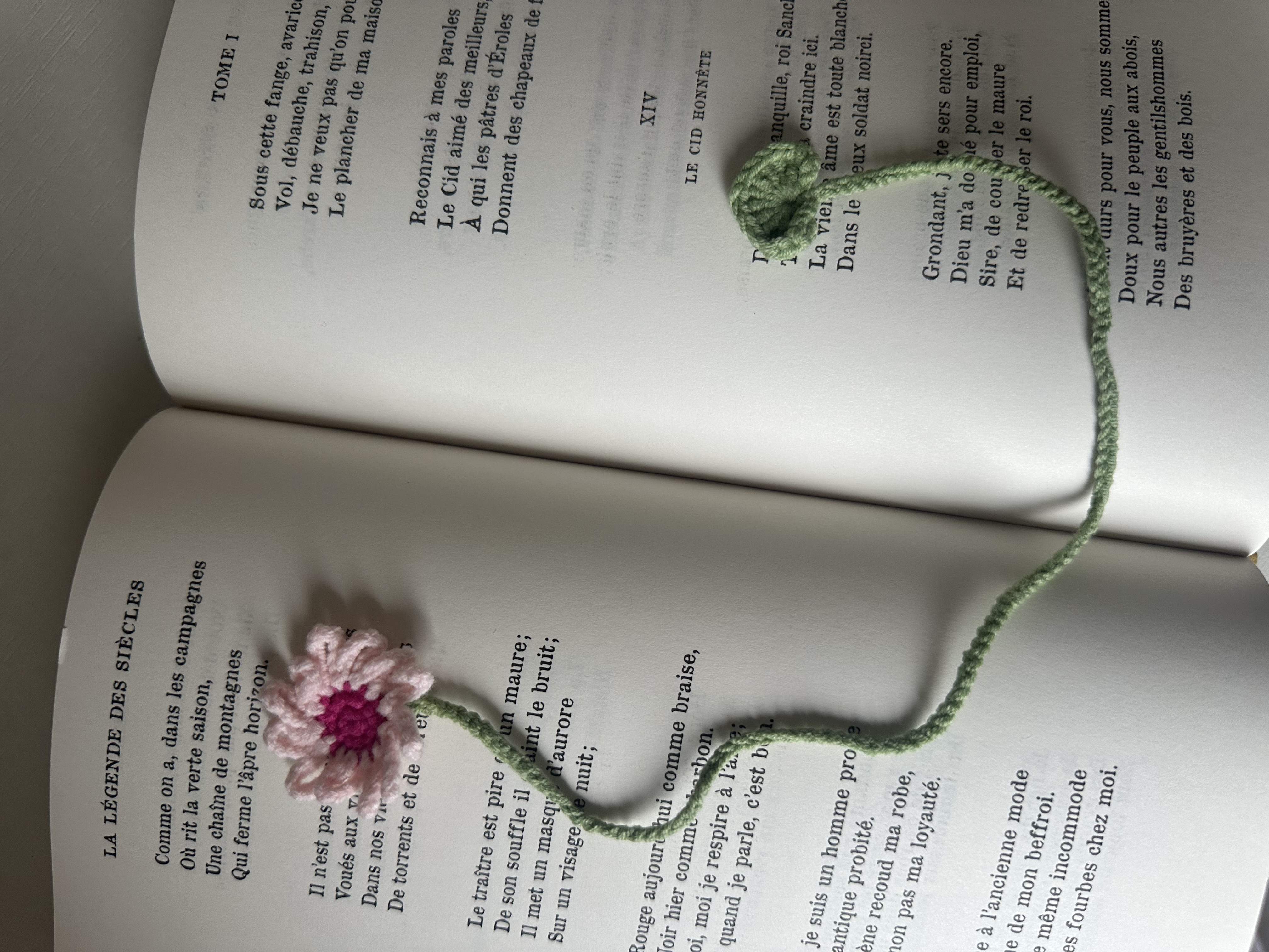Marque page crochet 