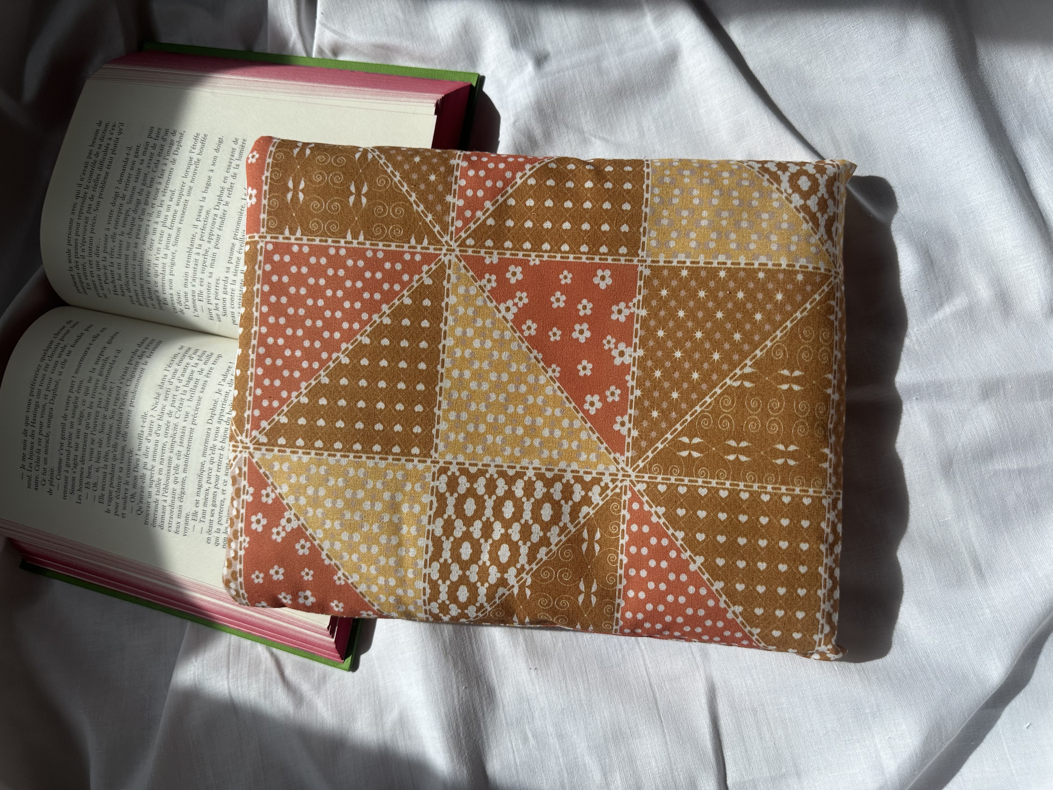 Pochette « Sophie » broché blanc