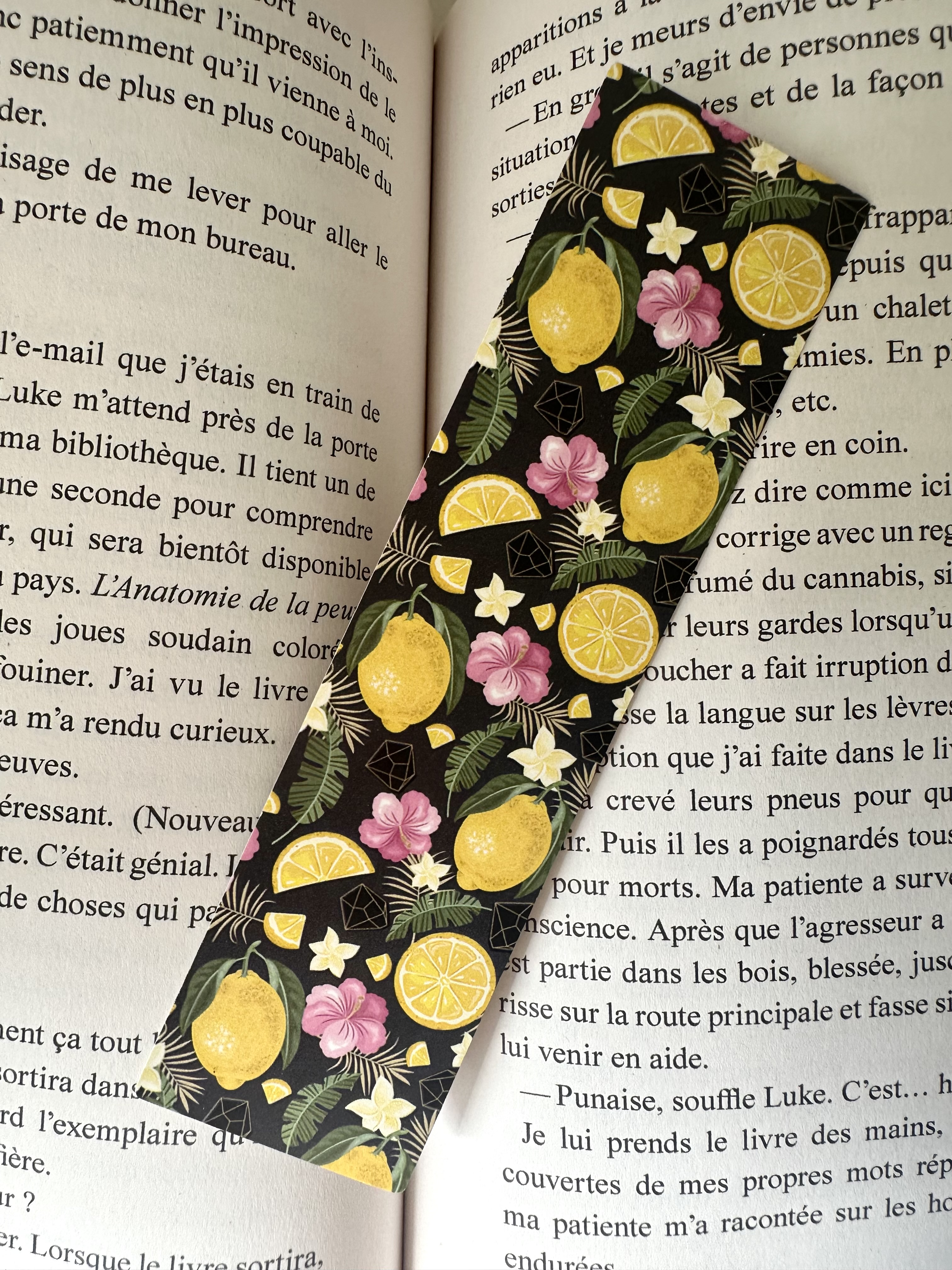 Marque page agrume 