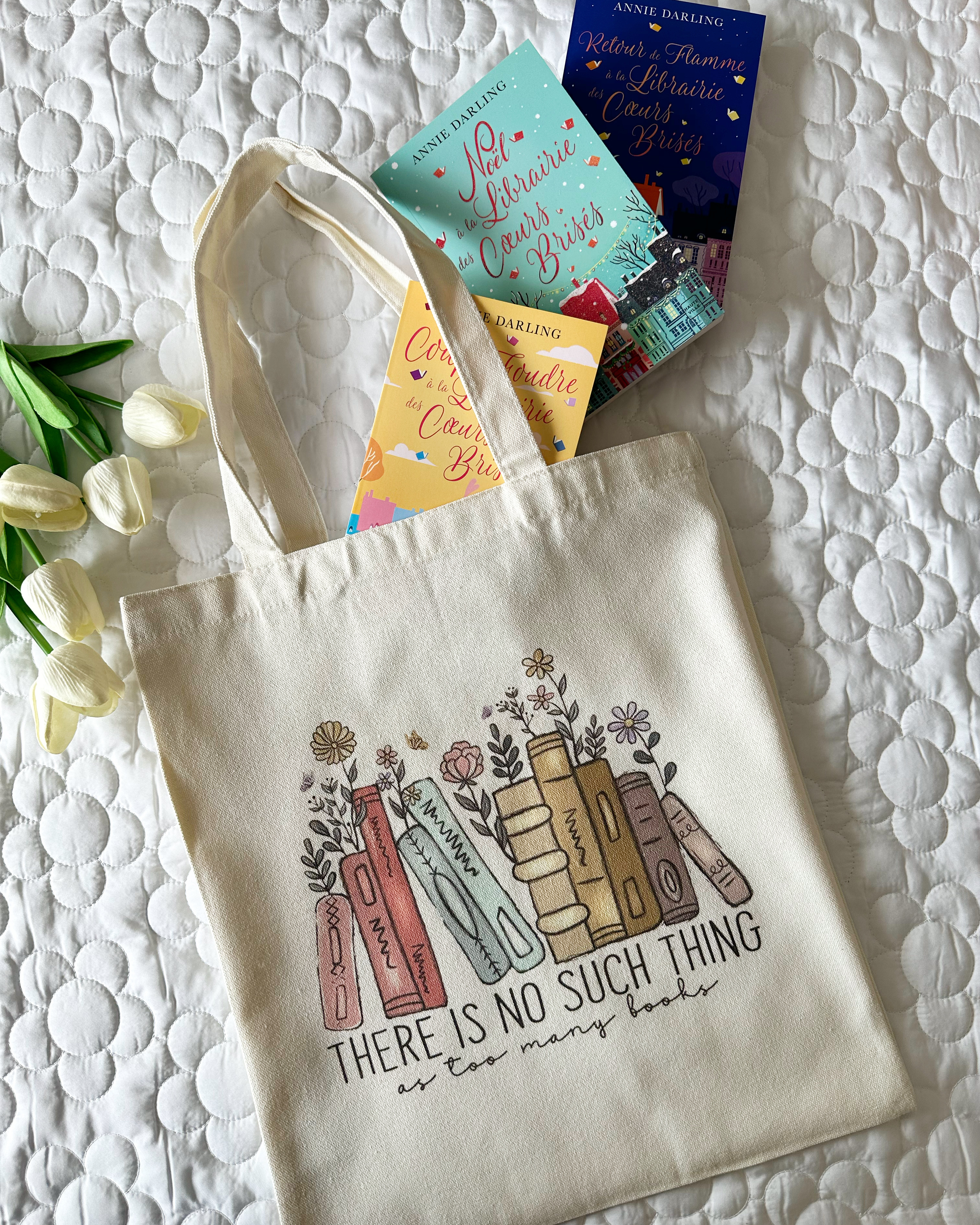 Tôte bag livre fleur 