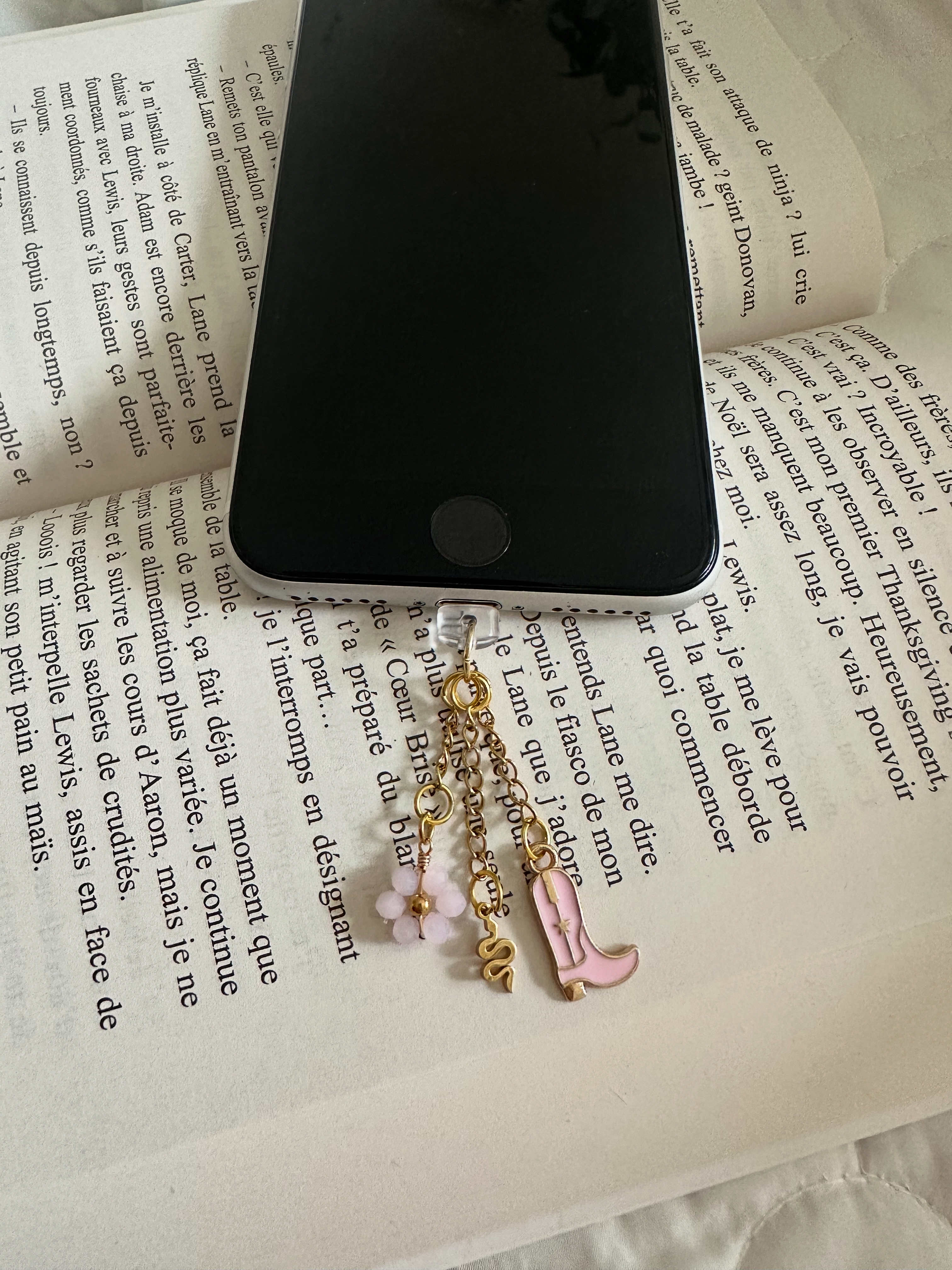 Grigri anti poussière liseuse/téléphone 