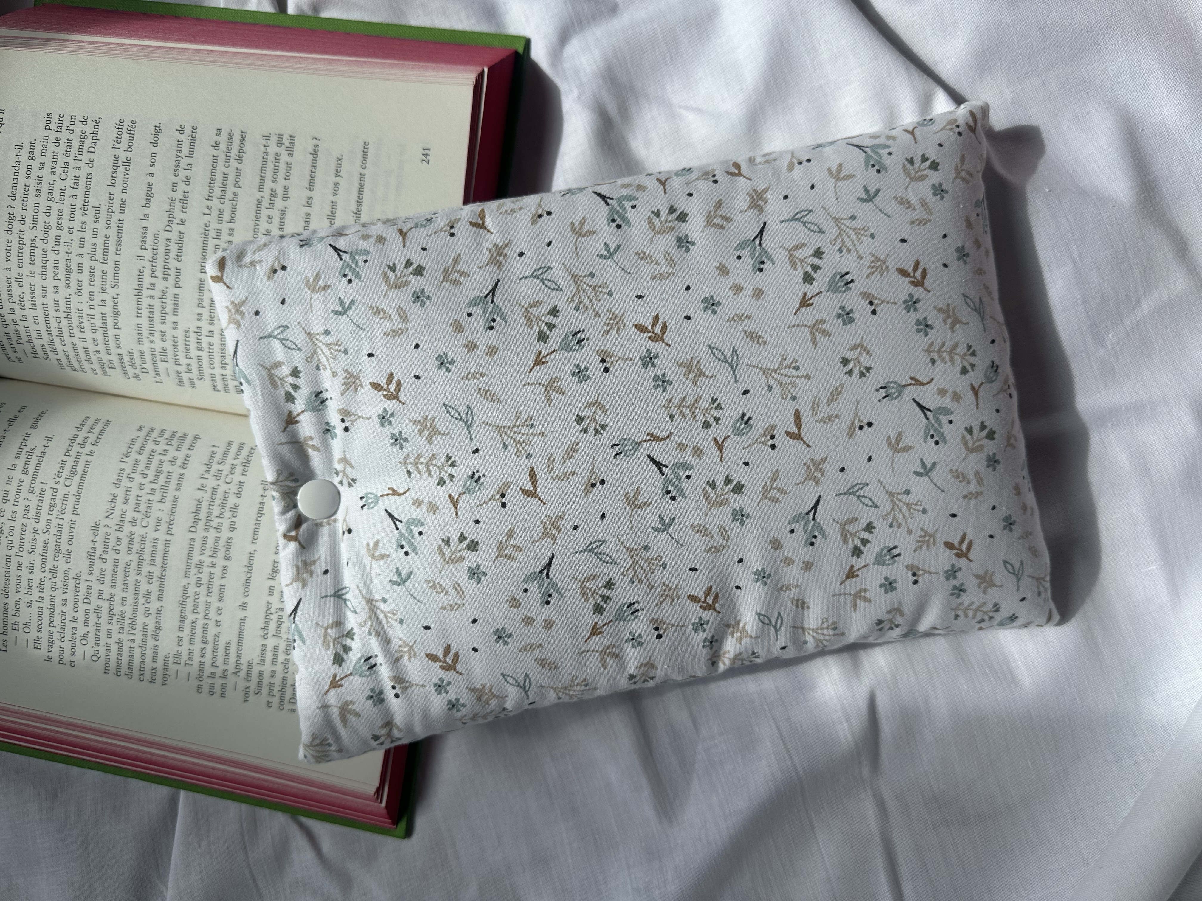 Pochette « Sarah » poche pression blanc
