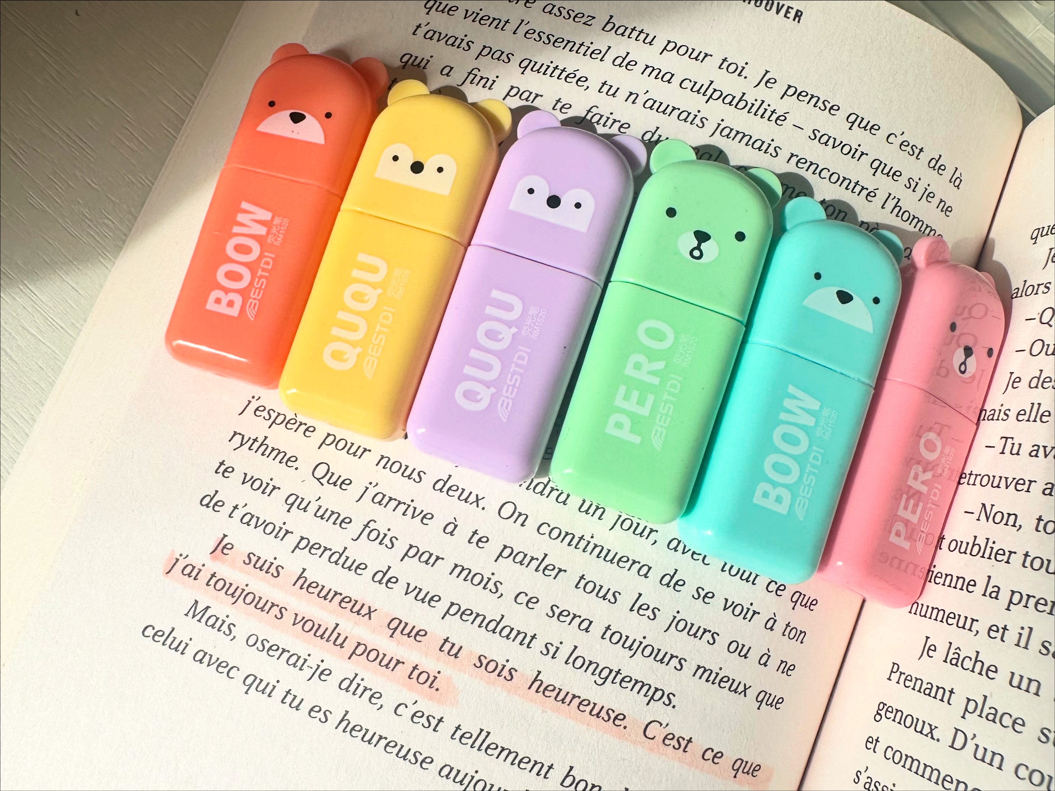 Lot de fluo 
