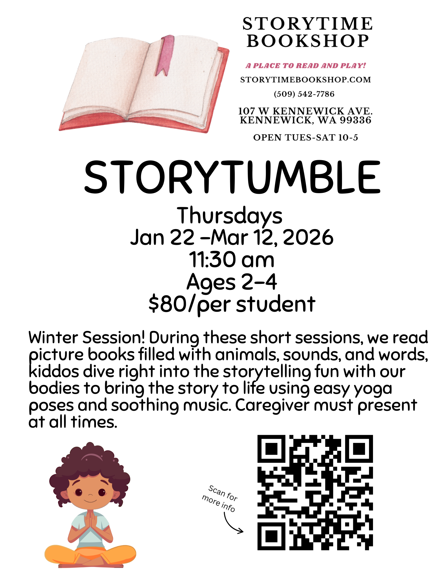 StoryTumble Ages 2-4 Starts January 22!