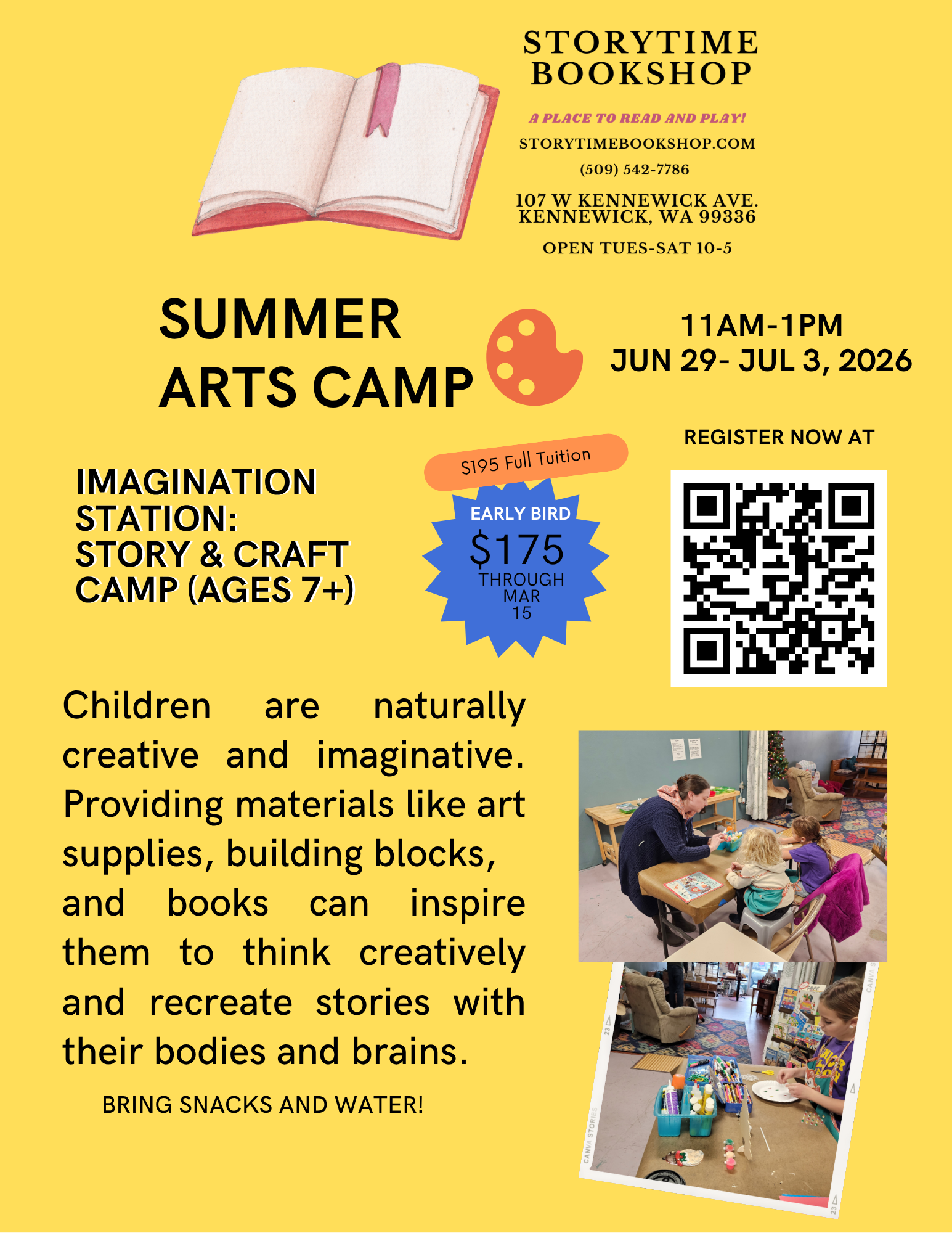Imagination Station Summer Camp June 29 - July 3, 2026