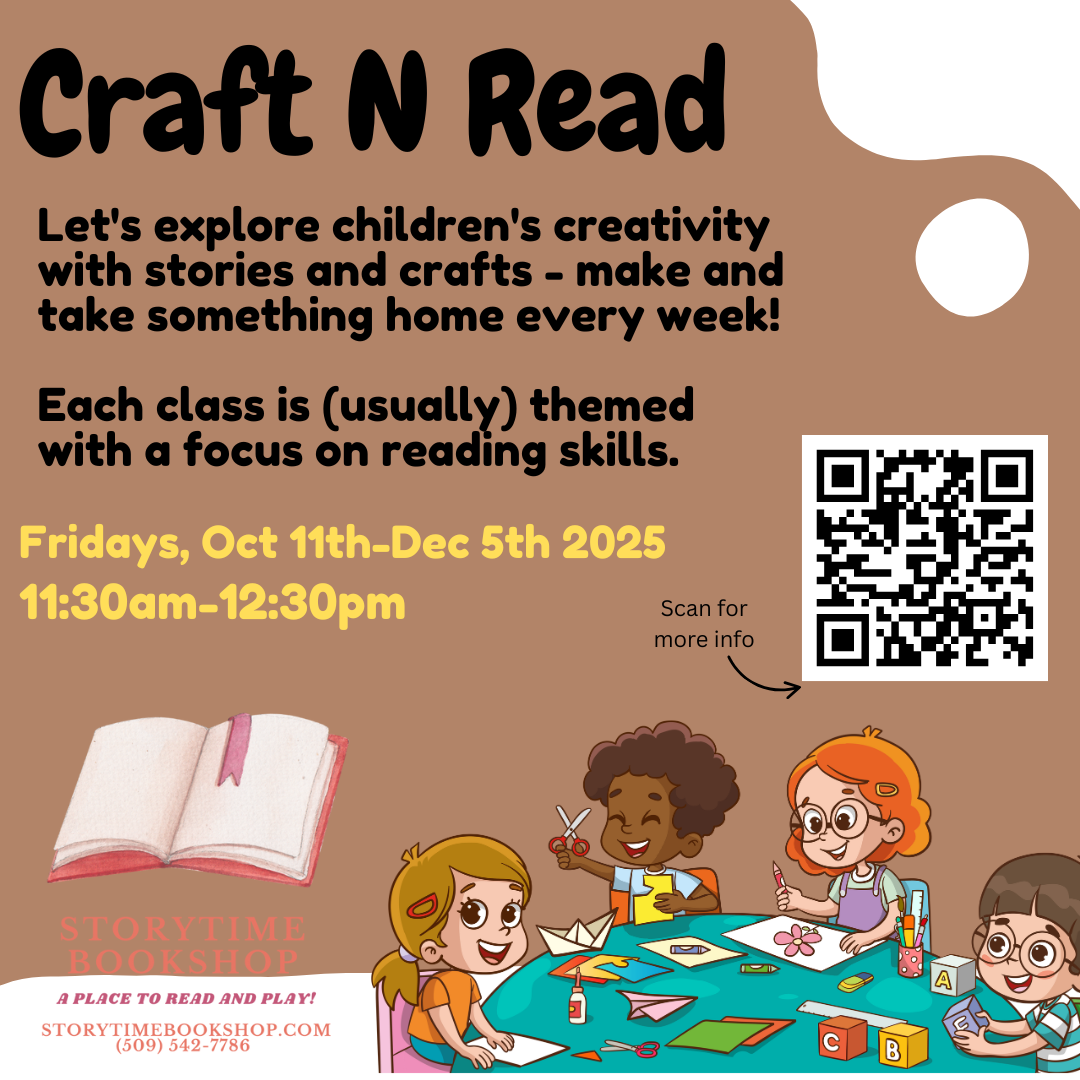 Craft 'N Read Ages 3-8 Starts October 3, 2025!