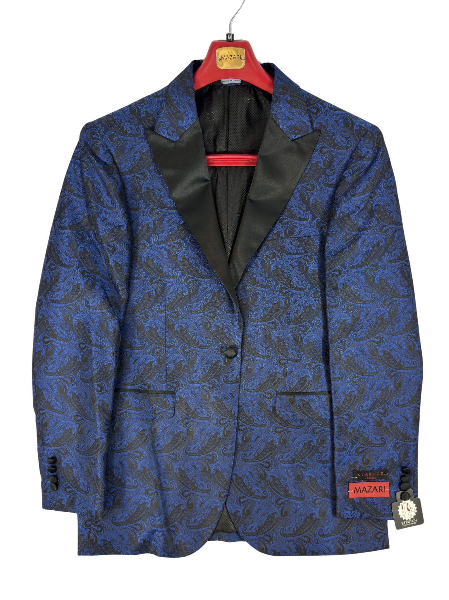 Mazari Blue Paisley Dinner Jacket