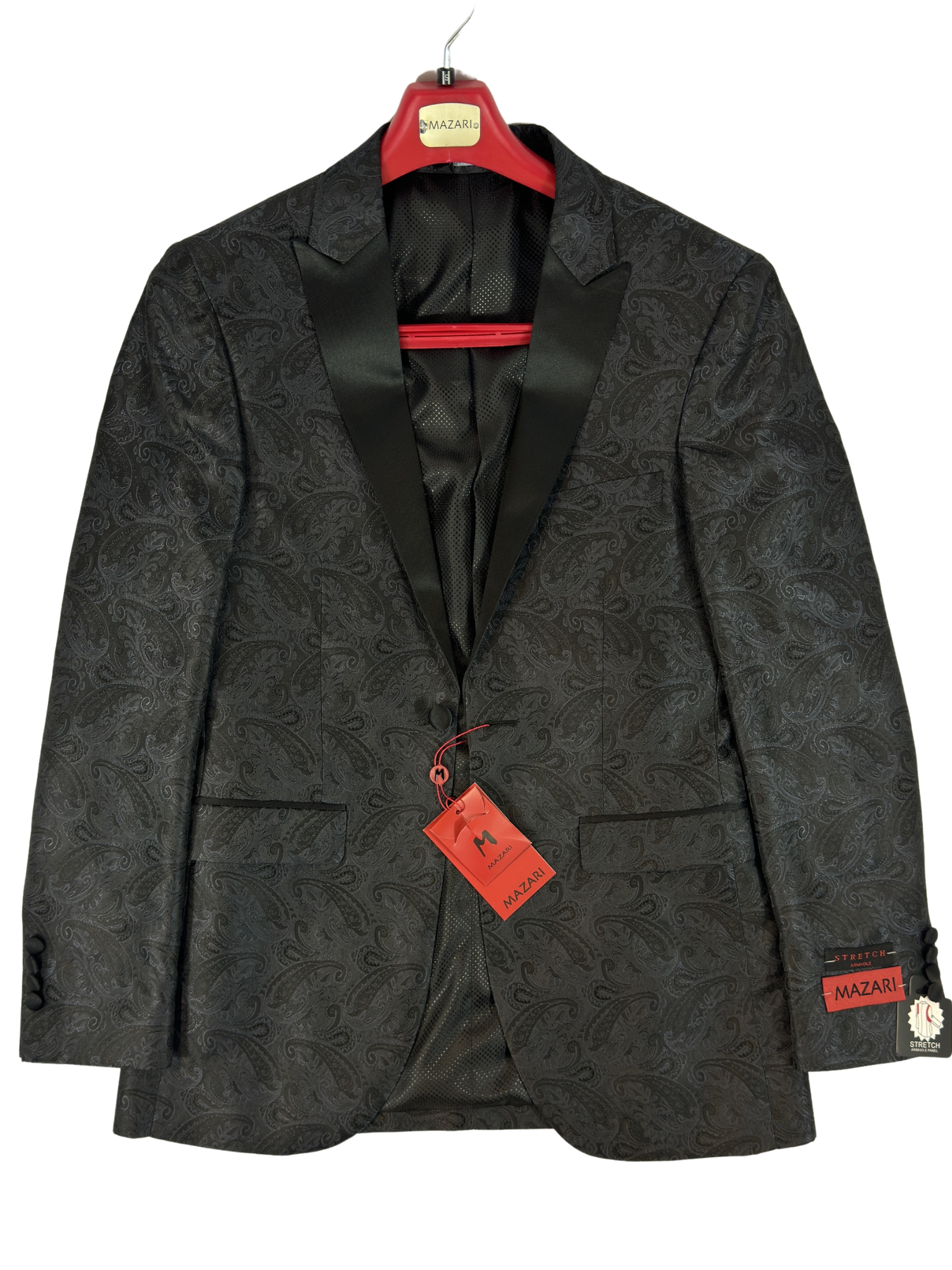 Mazari Black Paisley Dinner Jacket