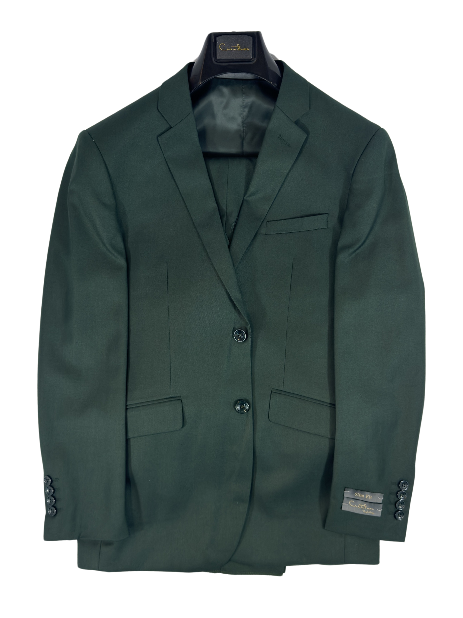 Creativo Green Suit Jacket, vest and Pants