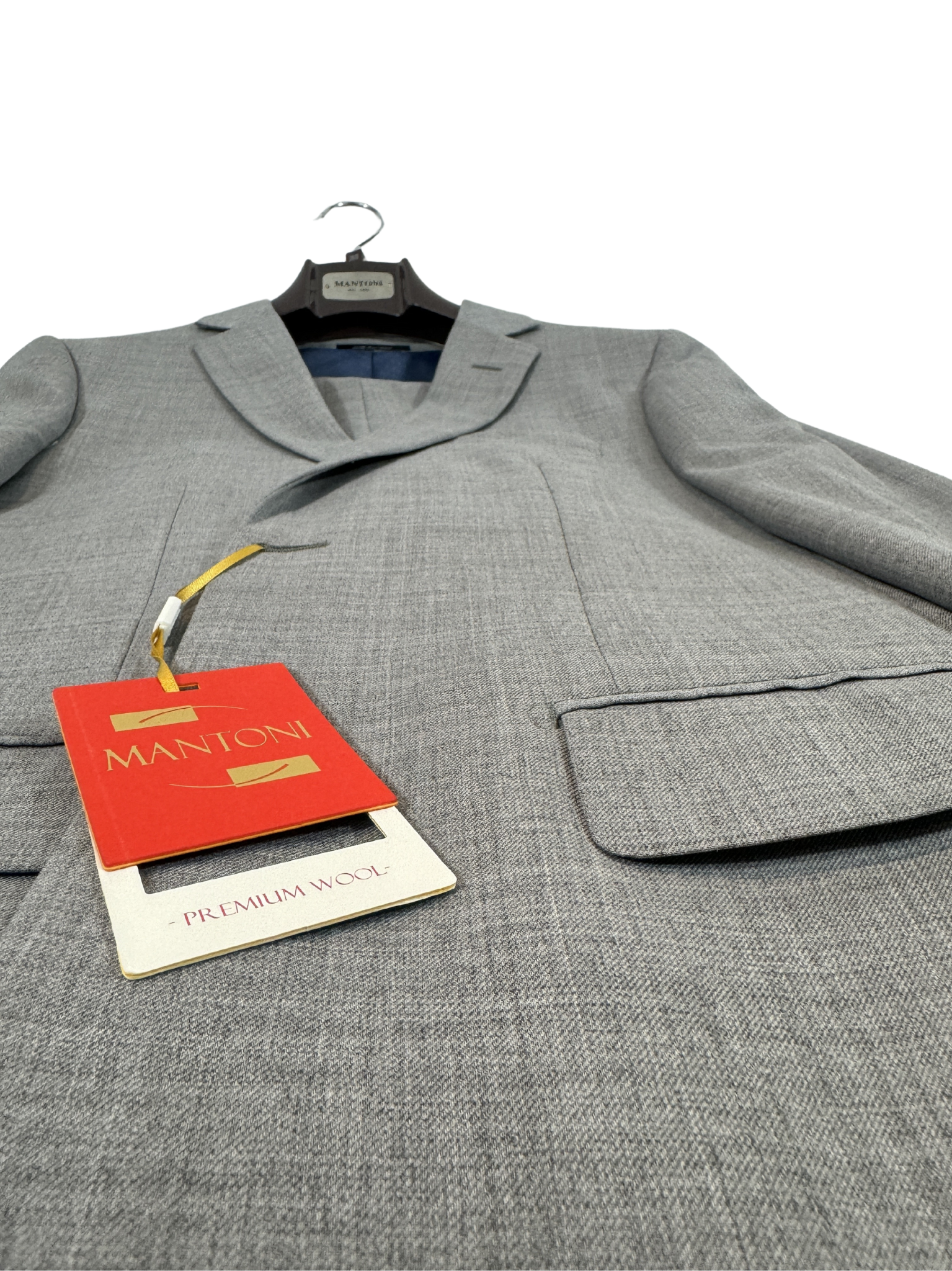 Mantoni Premium Wool Grey Suit Jacket and Pants