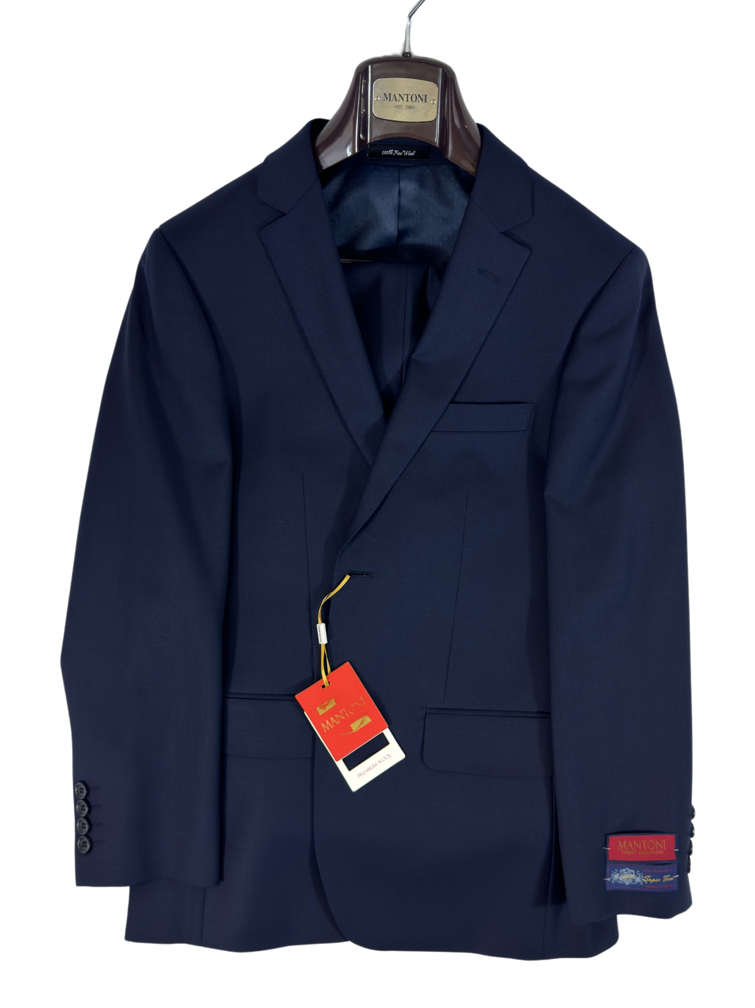 Mantoni Premium Wool Blue Suit Jacket and Pants