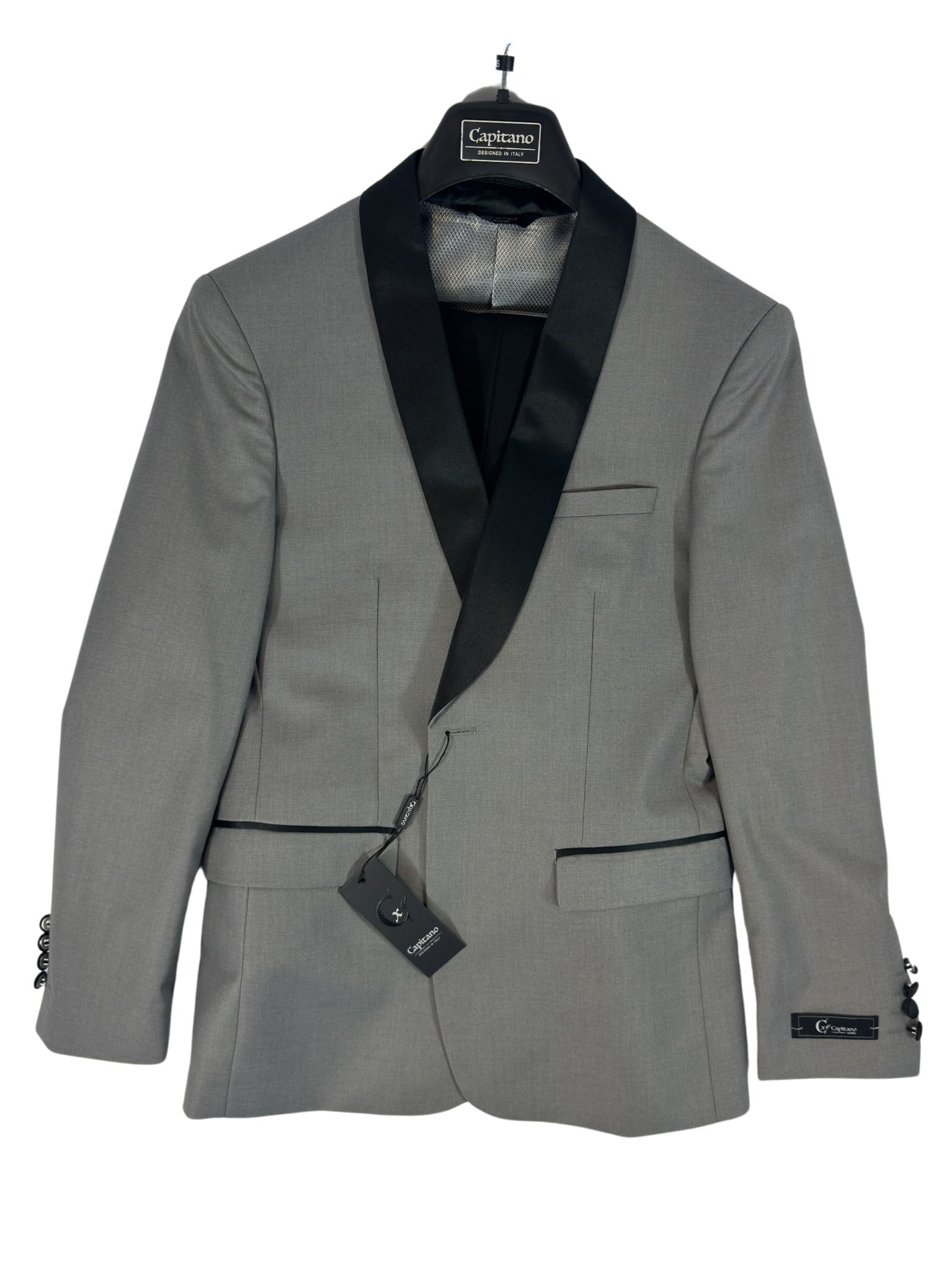 Capitano Grey Tuxedo & Black Pants