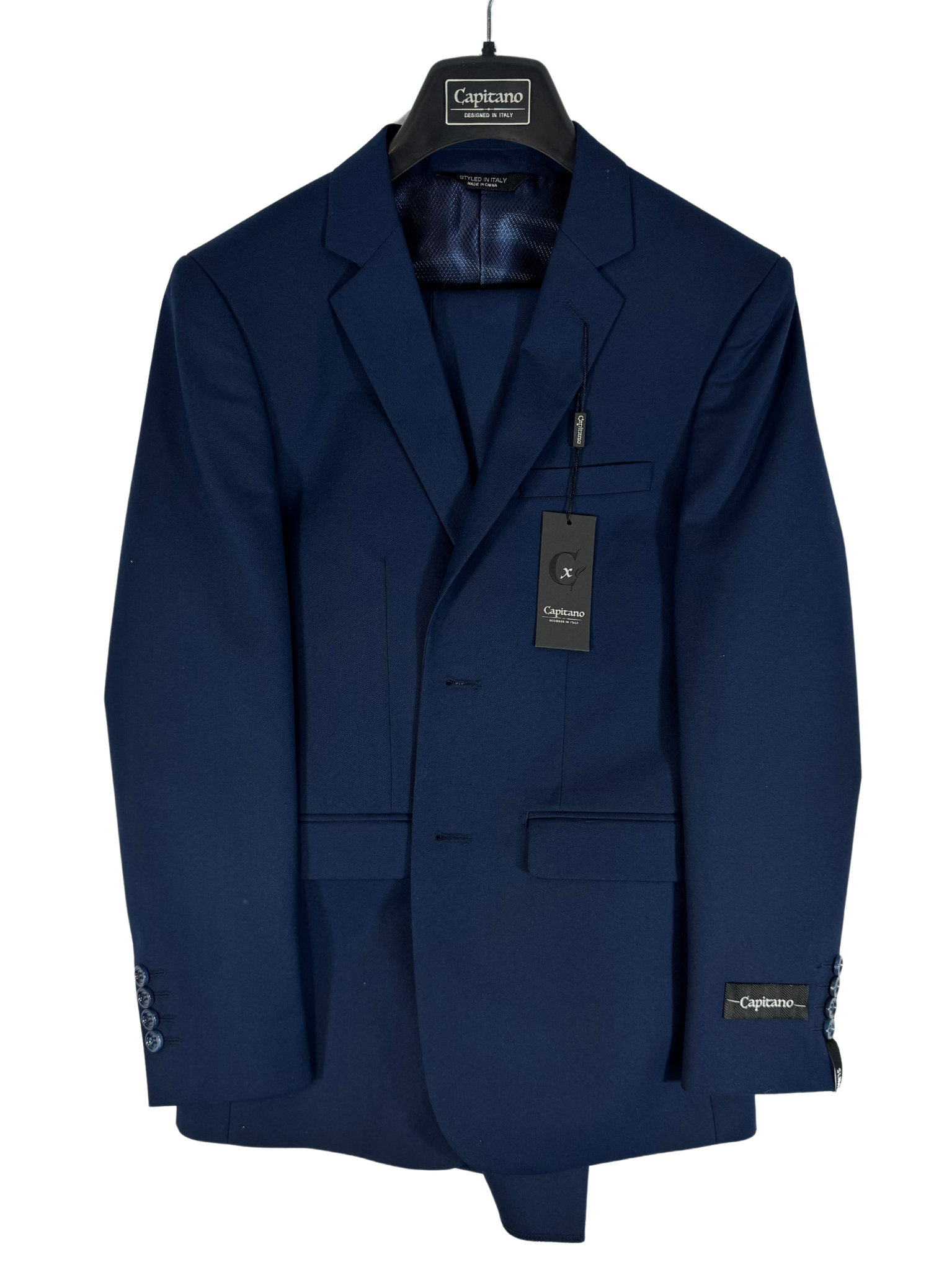 Slim Fit Capitano Blue Suit Jacket