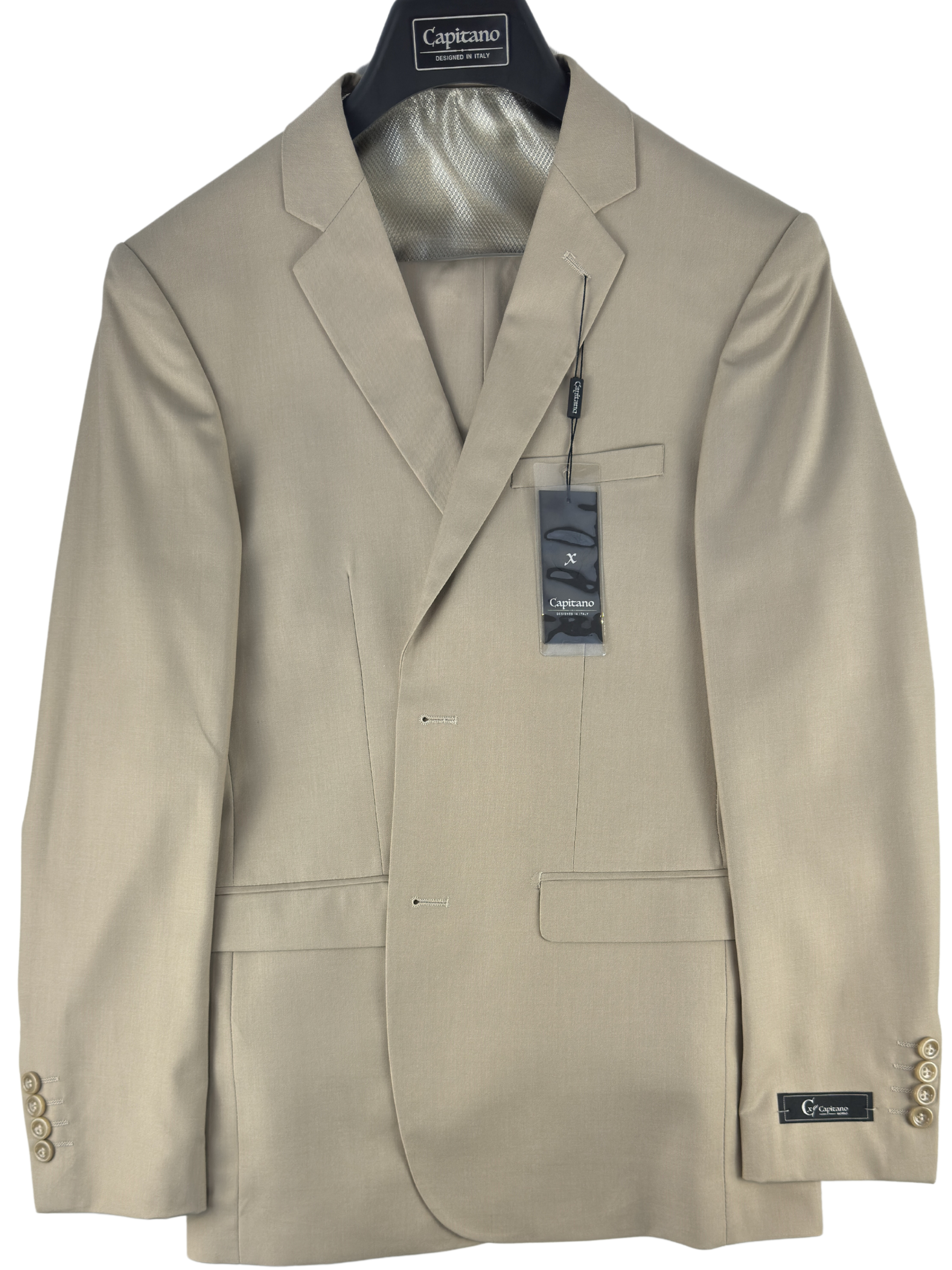 Classic Fit Capitano Tan Suit Jacket and Pants