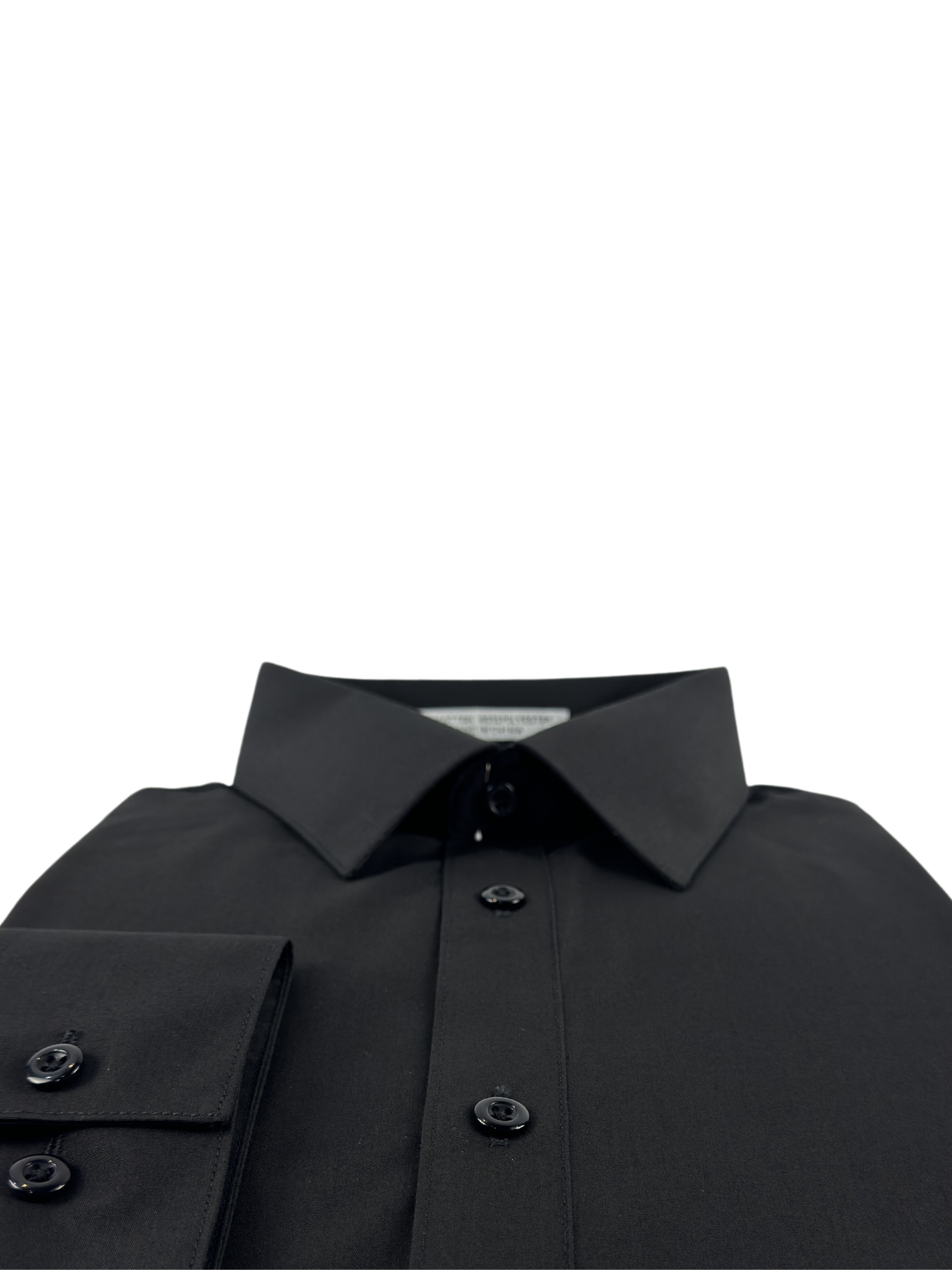 Slim Fit Amanti Black Dress Shirt