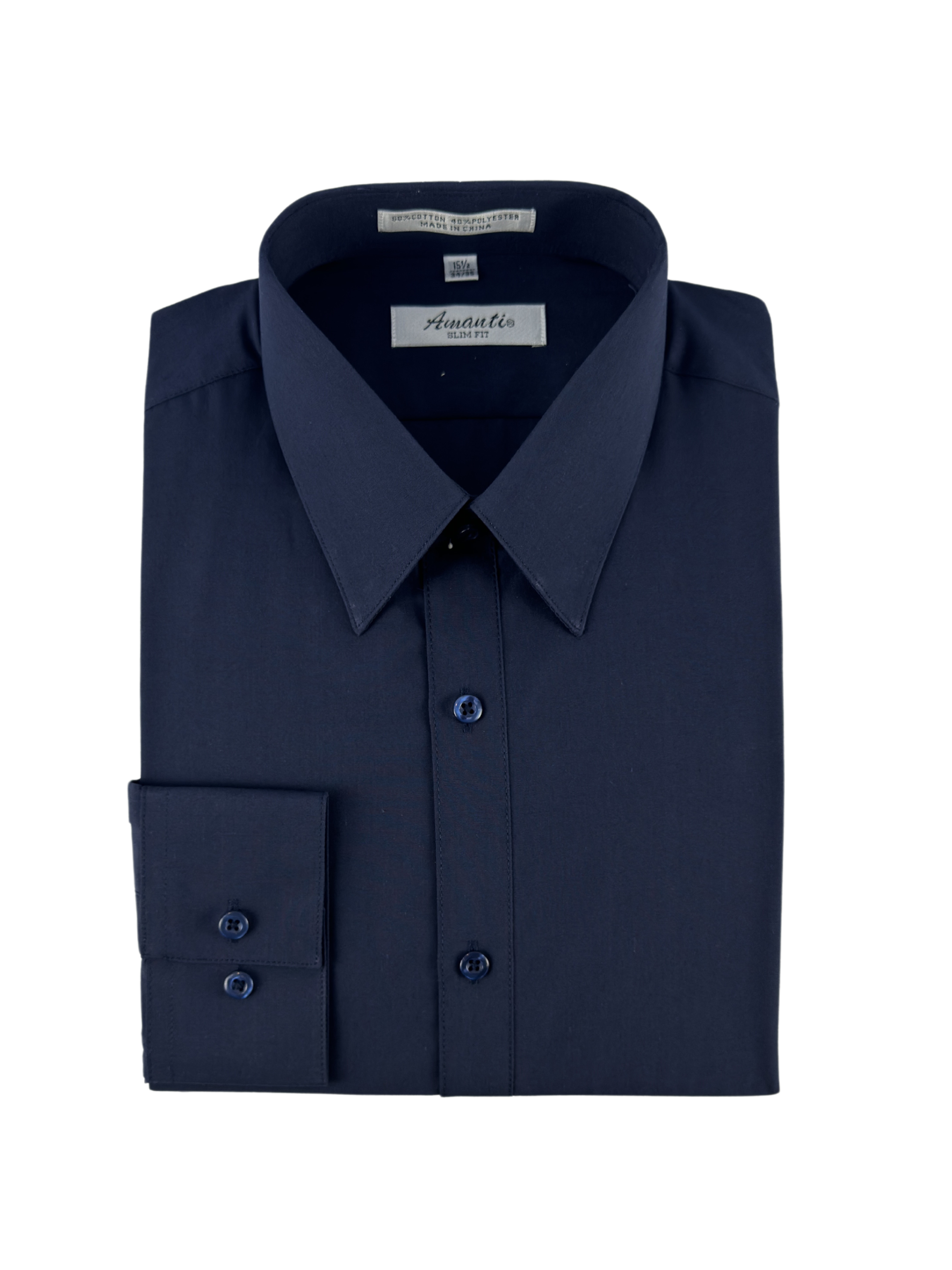 Amanti Navy Blue Dress Shirt