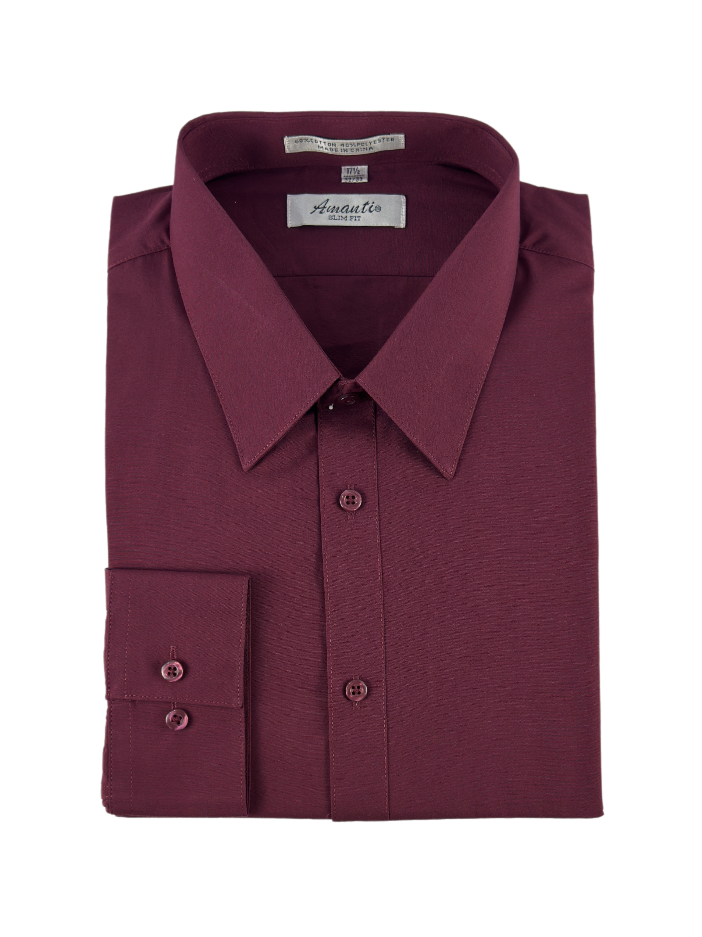 Amanti Burgundy Dress Shirt