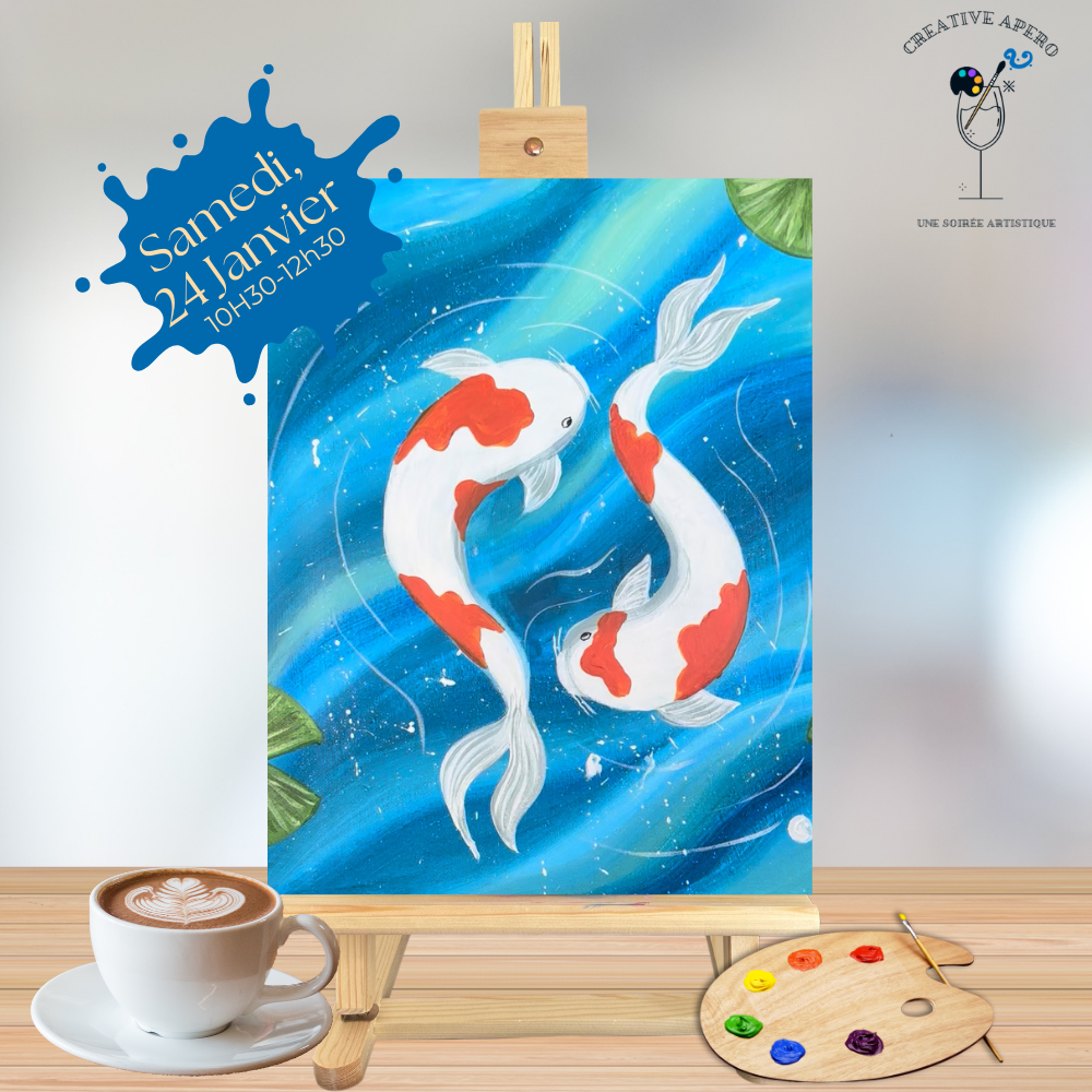 Carpes Koï du Japon 🐟