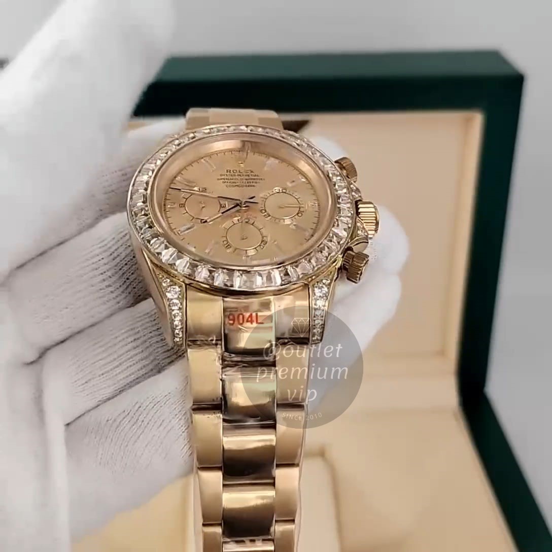 Relogio Rolex Cosmograph Daytona Cravejado