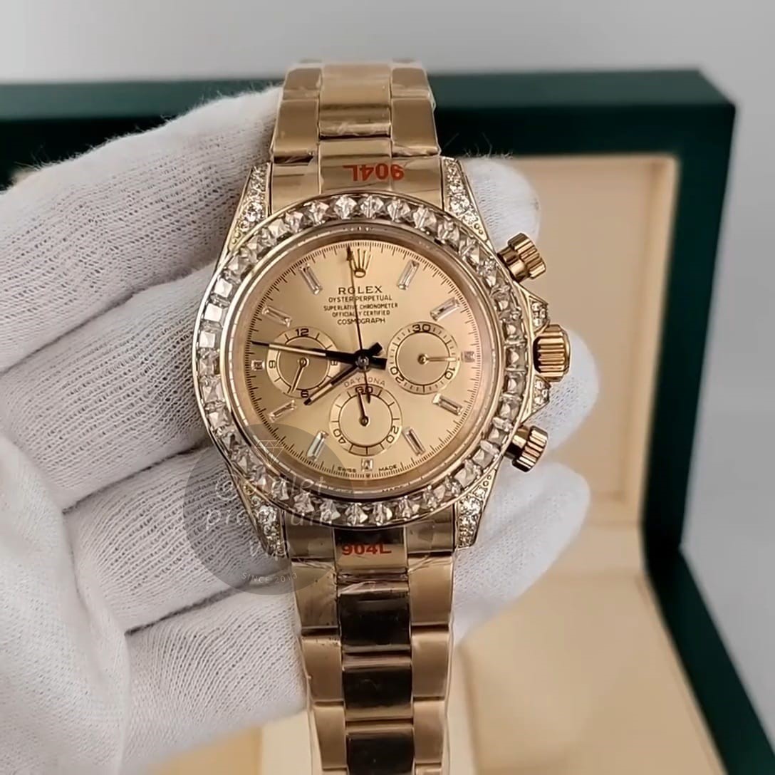 Relogio Rolex Cosmograph Daytona Cravejado